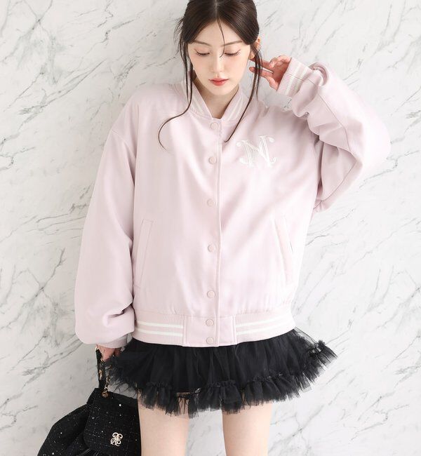  「ロゴ入りスカジャン」|ダウンベスト・ベスト|