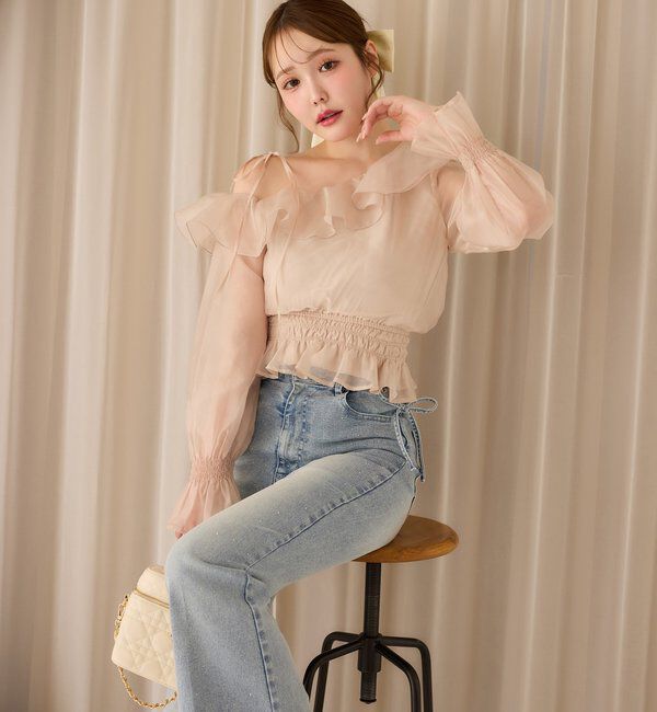  「2WAYワンショルフリルブラウス」|シャツ・ブラウス|