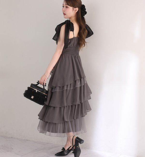  「チュールフリルリボンバニティバッグ」|ショルダー・メッセンジャー|