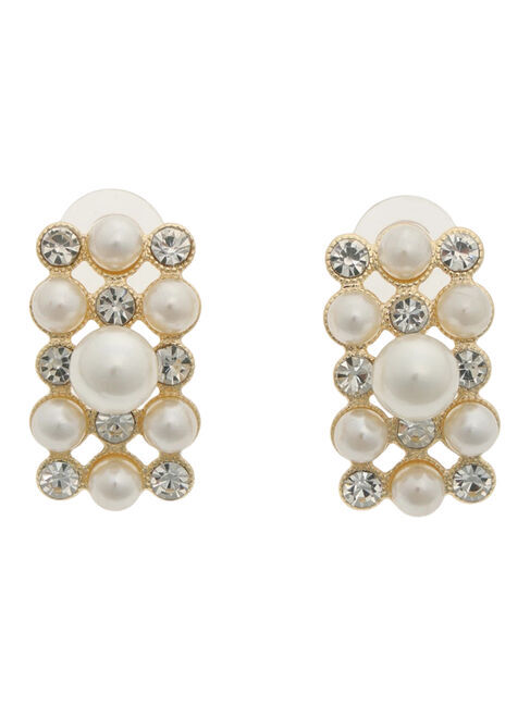 Te chichi「ブロックモチーフパールピアス」|ピアス|