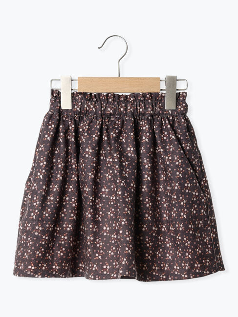 Samansa Mos2 Lagom「コーデュロイ花柄スカート」|スカート|