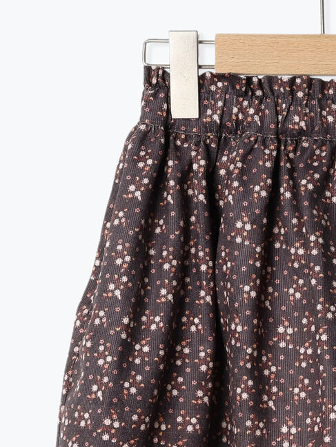 Samansa Mos2 Lagom「コーデュロイ花柄スカート」|スカート|