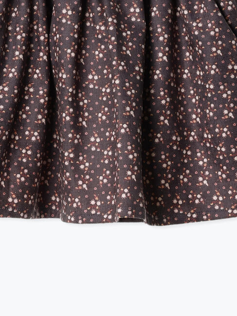 Samansa Mos2 Lagom「コーデュロイ花柄スカート」|スカート|