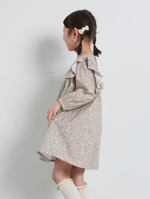 Samansa Mos2 Lagom「ヨークフリル花柄ワンピース」|ワンピース|