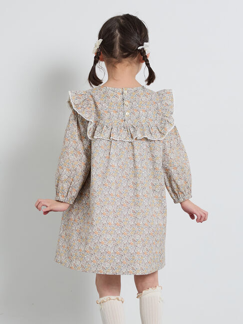 Samansa Mos2 Lagom「ヨークフリル花柄ワンピース」|ワンピース|