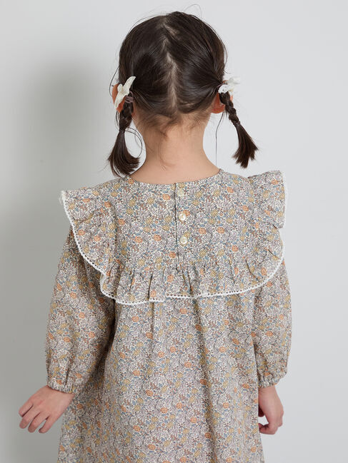 Samansa Mos2 Lagom「ヨークフリル花柄ワンピース」|ワンピース|