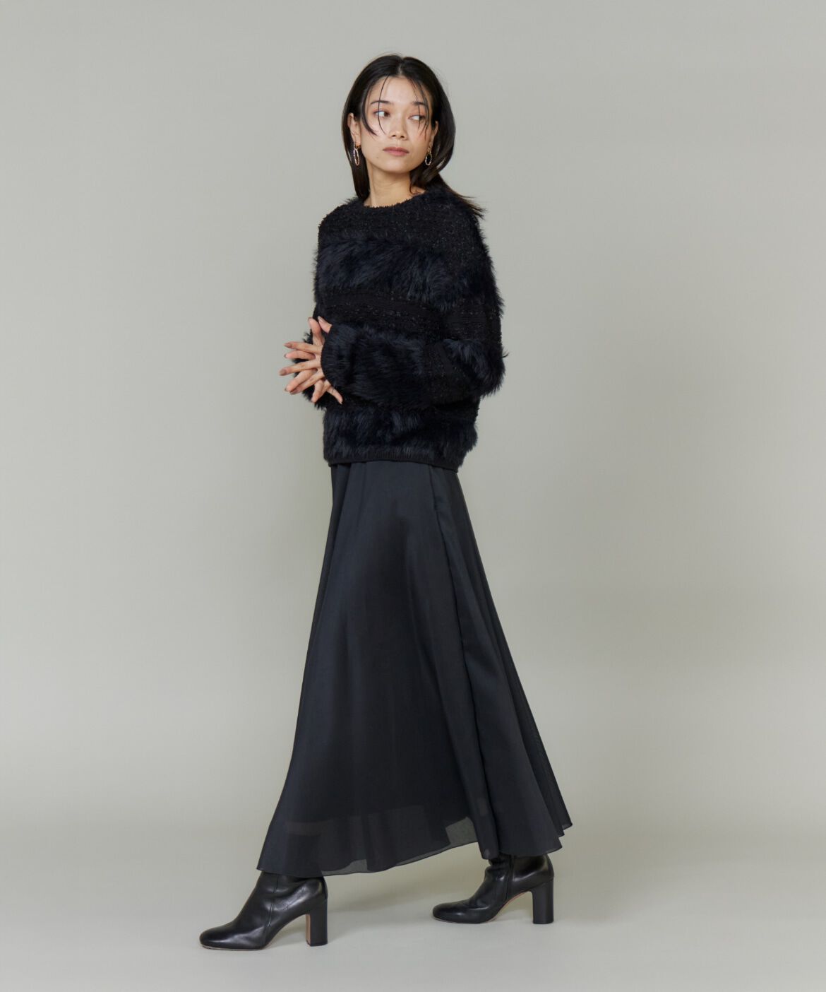 INED「フェザーヤーンプルオーバー」|ニット・セーター|