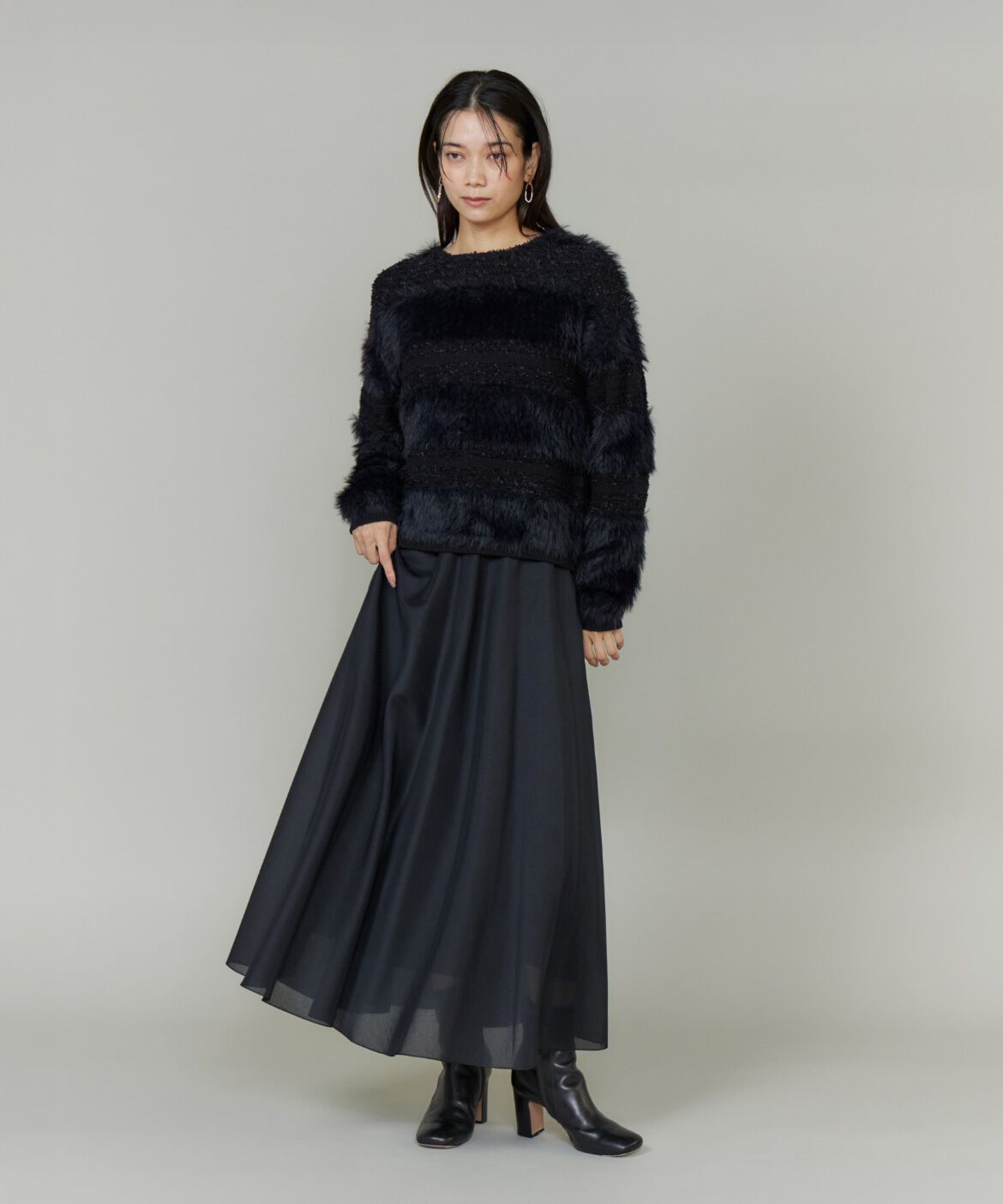 INED「フェザーヤーンプルオーバー」|ニット・セーター|