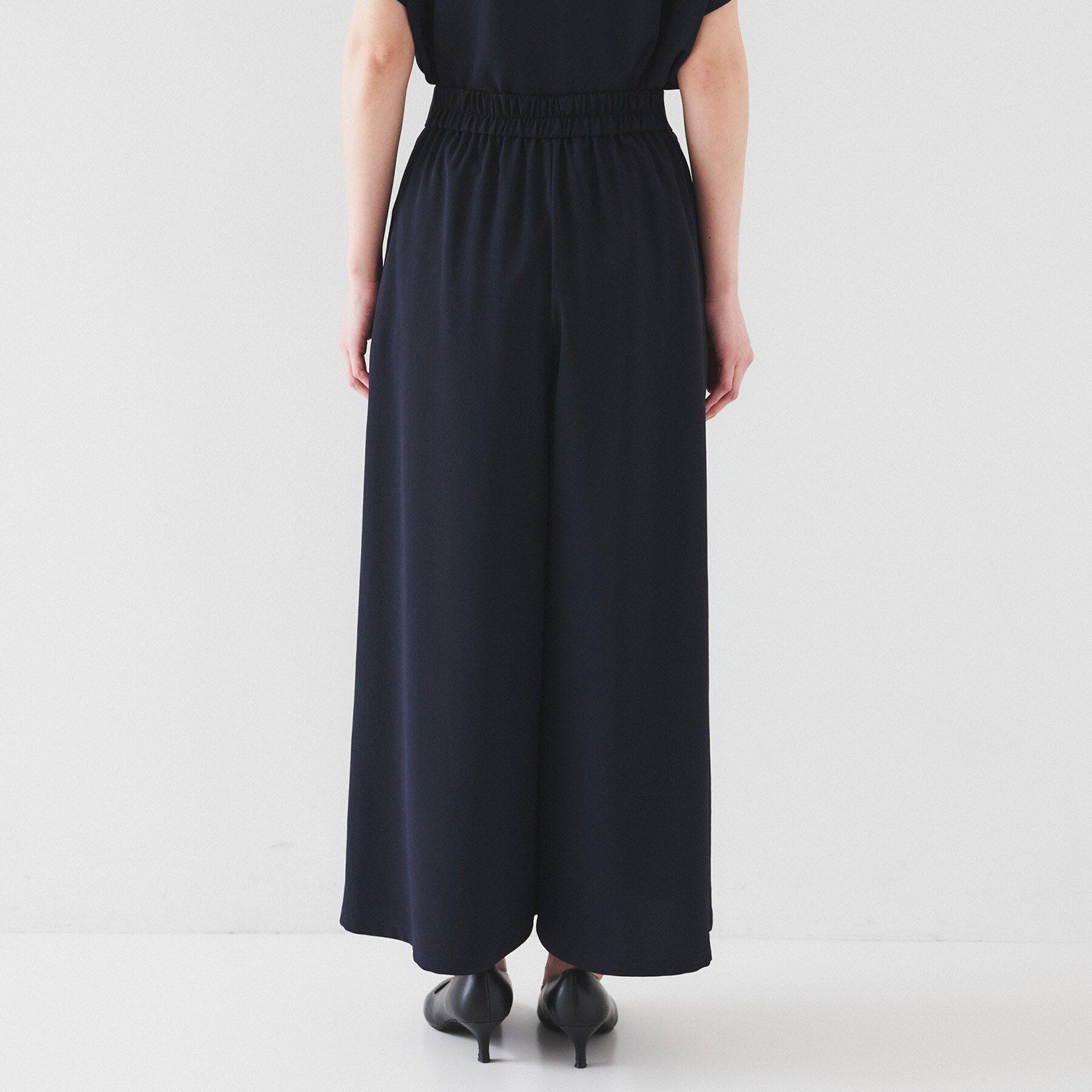 UNTITLED「【セットアップ可/接触冷感/イージーケア】リラクミスト タックワイドパンツ」|その他|