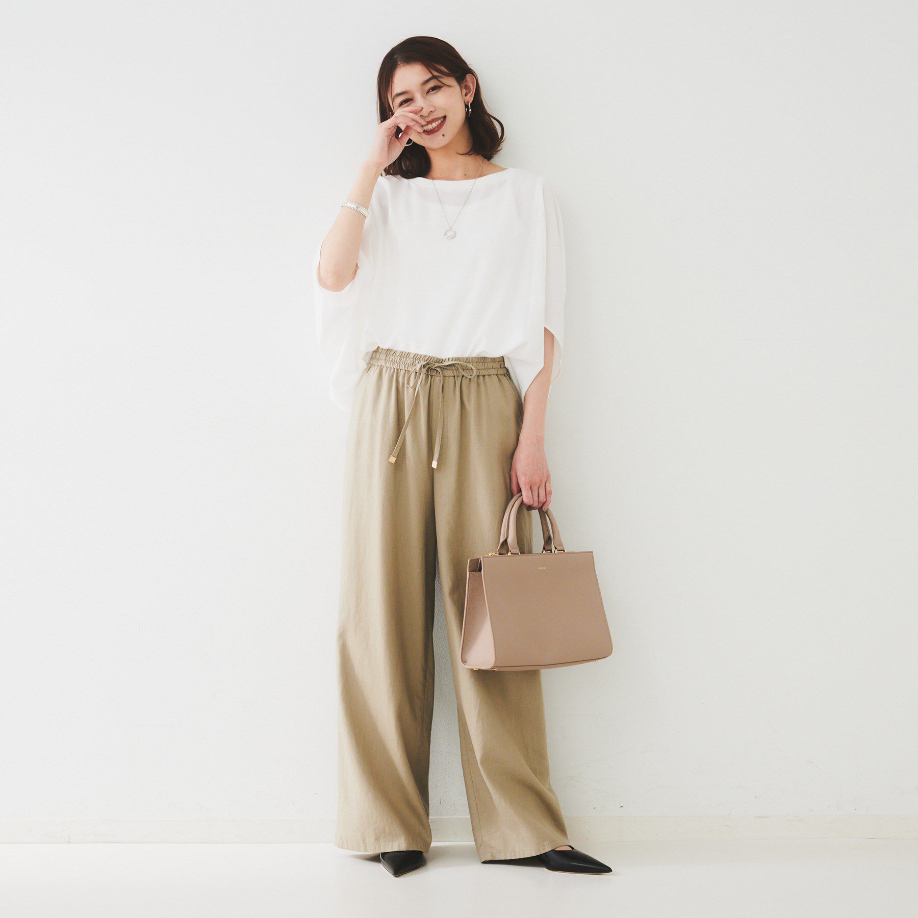 UNTITLED「【UVカット/接触冷感/吸水速乾/ストレッチ性】ドルマンプルオーバー」|Tシャツ・カットソー|