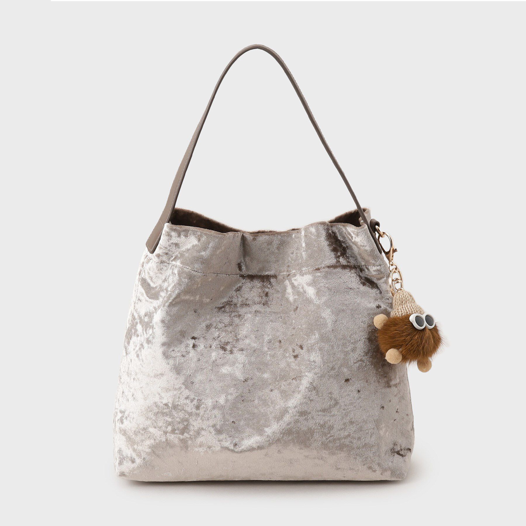 UNTITLED「【トレンド／バッグチャーム付き】ワンハンドルバッグ」|ショルダー・メッセンジャー|ベージュ(052)