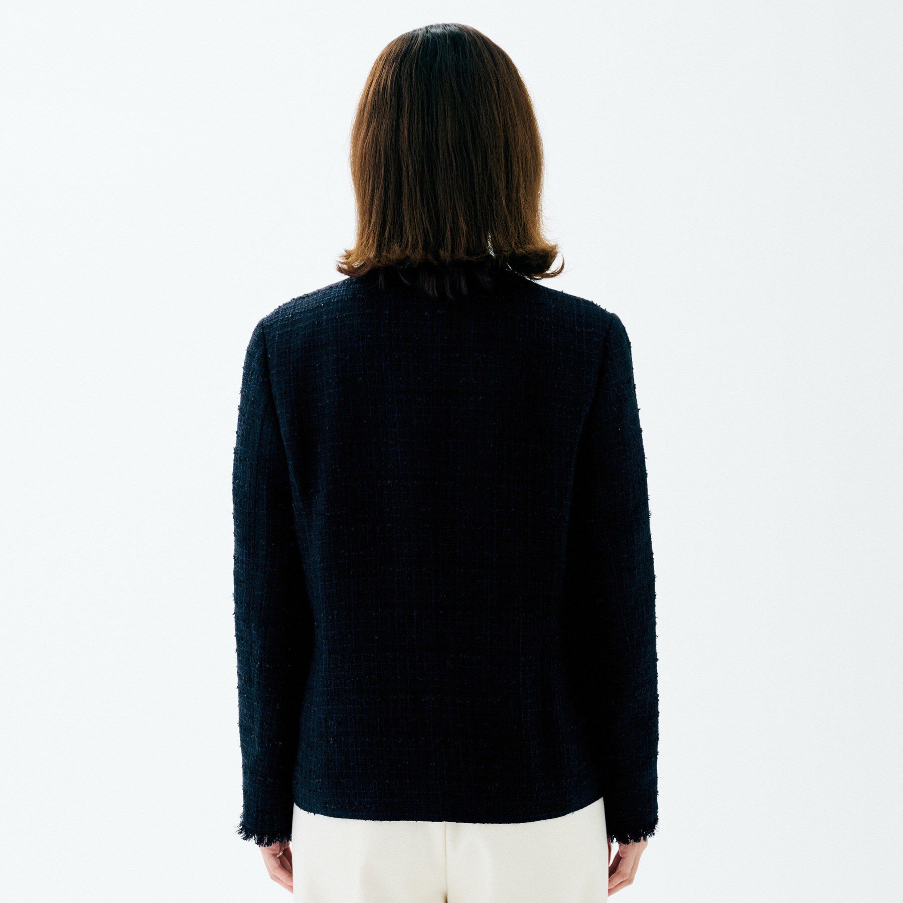 UNTITLED「【セレモニー/華やか】ファンシーツイード ジャケット」|ノーカラージャケット|