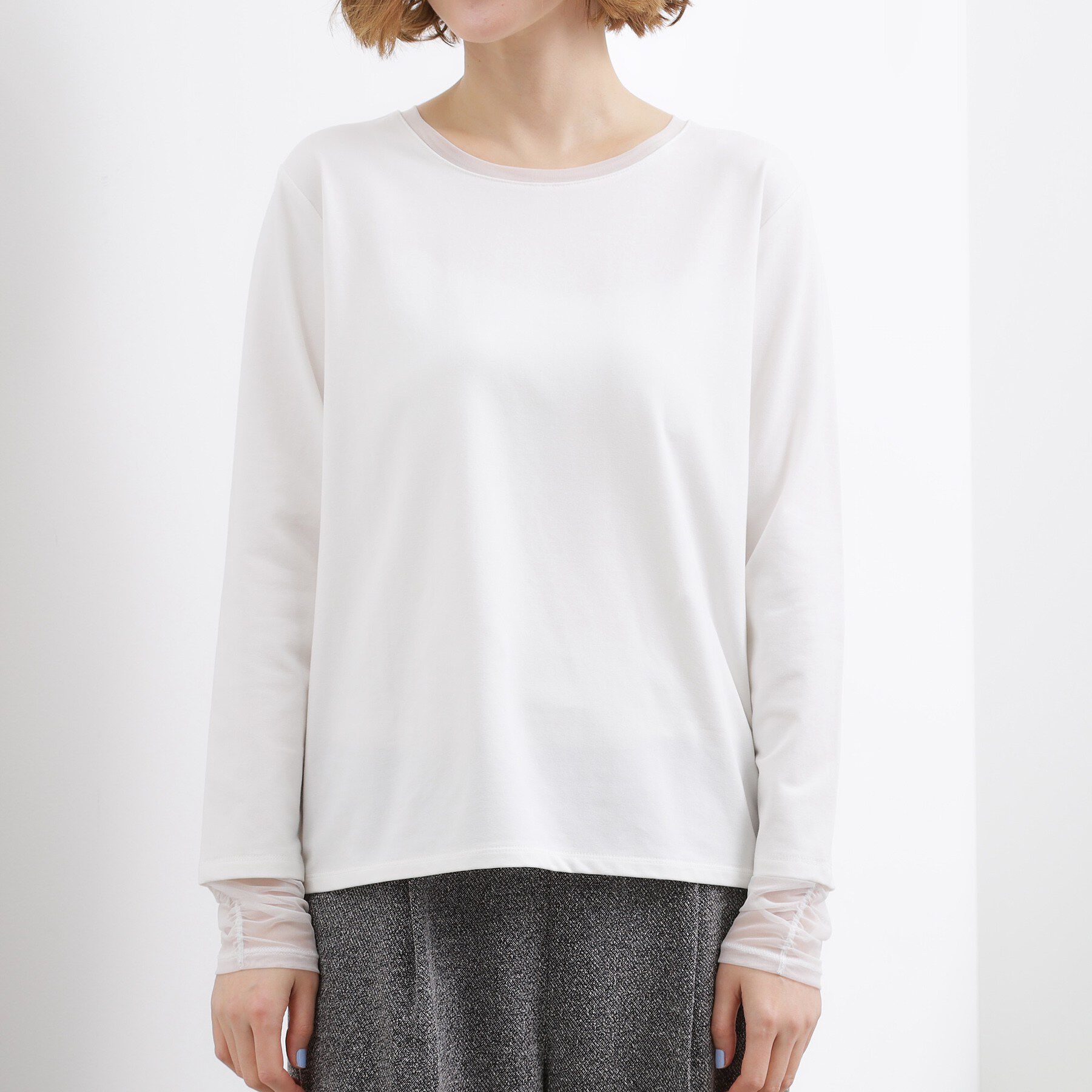 grove「シアーレイヤードスリーブロンT」|Tシャツ・カットソー|