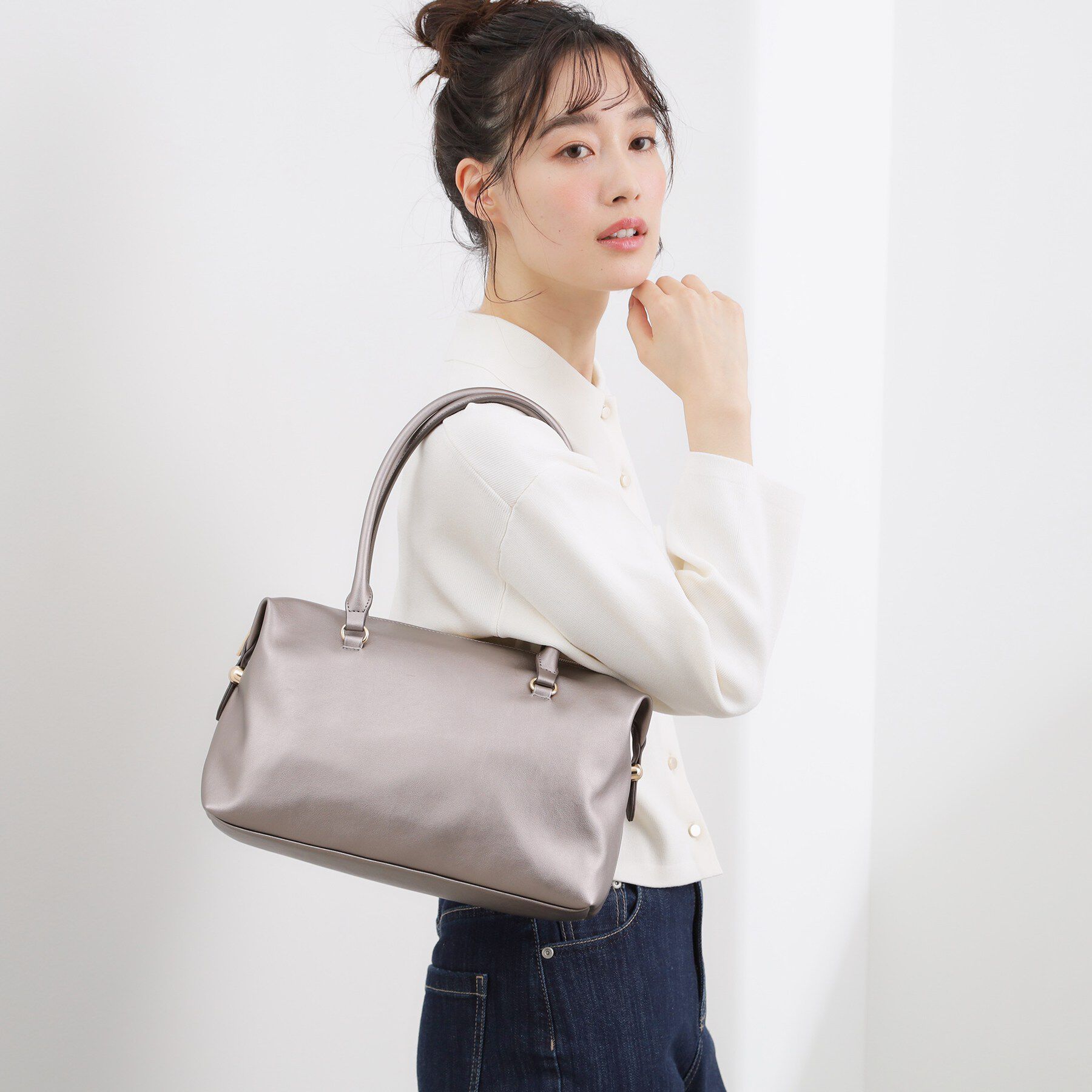 grove「ロングハンドルボストン」|ボストンバッグ|