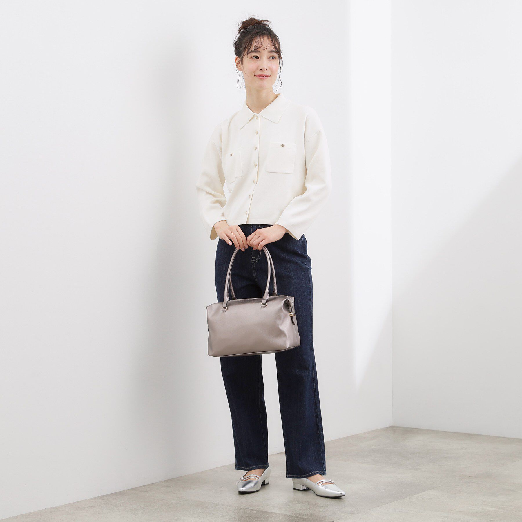 grove「ロングハンドルボストン」|ボストンバッグ|