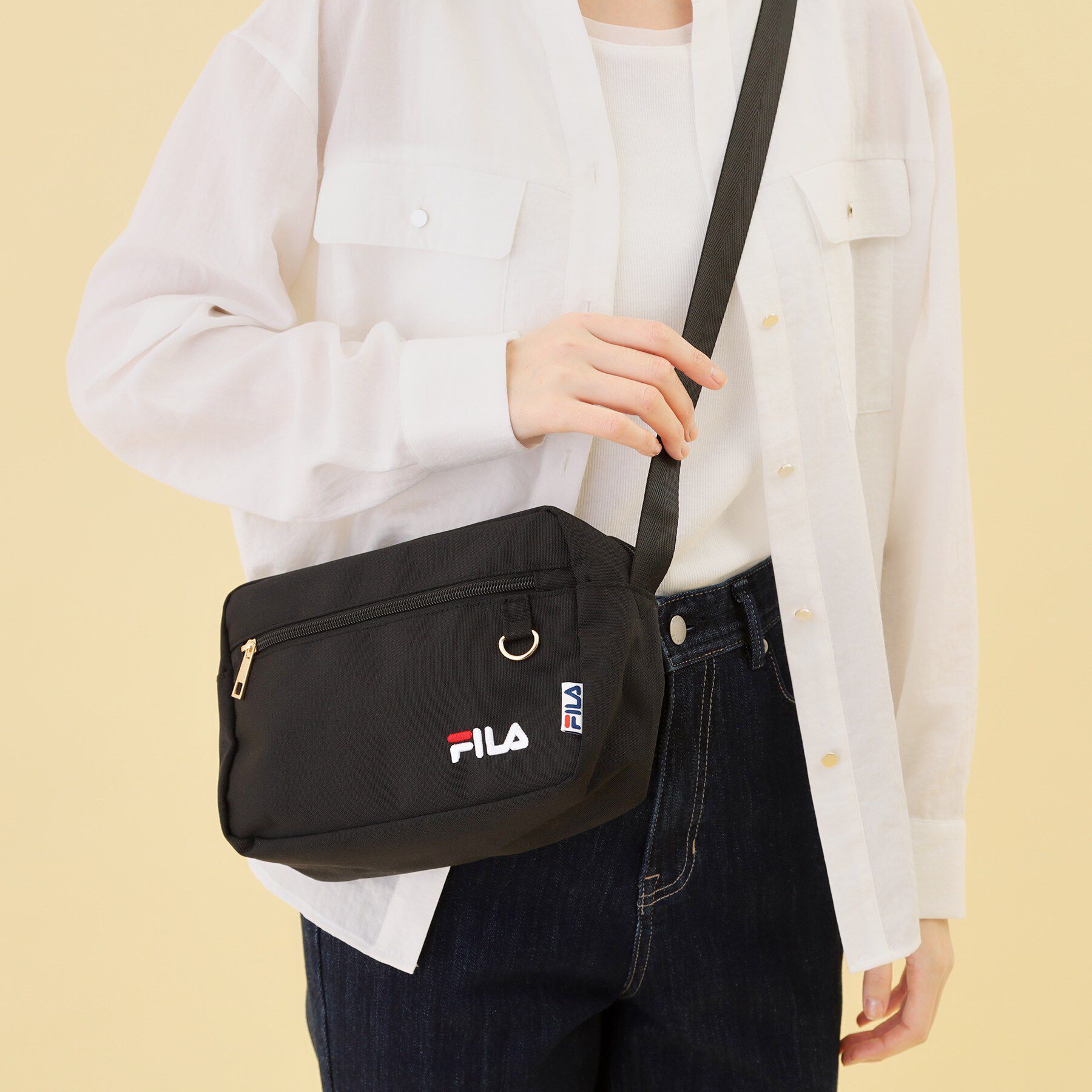 grove「【FILA別注】撥水ショルダー」|ショルダー・メッセンジャー|ブラック(019)