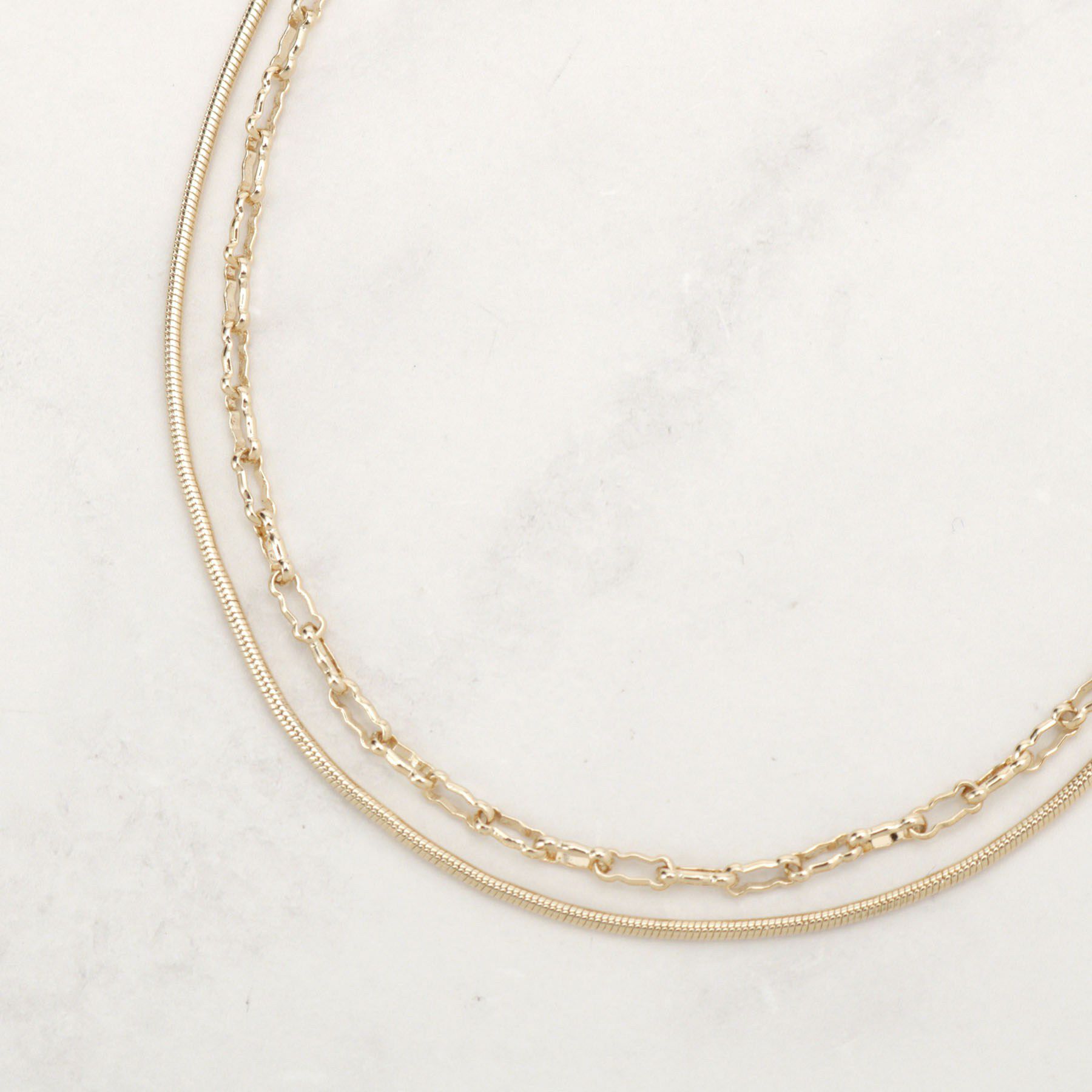 grove「デザインチェーン2連ネックレス」|ネックレス|