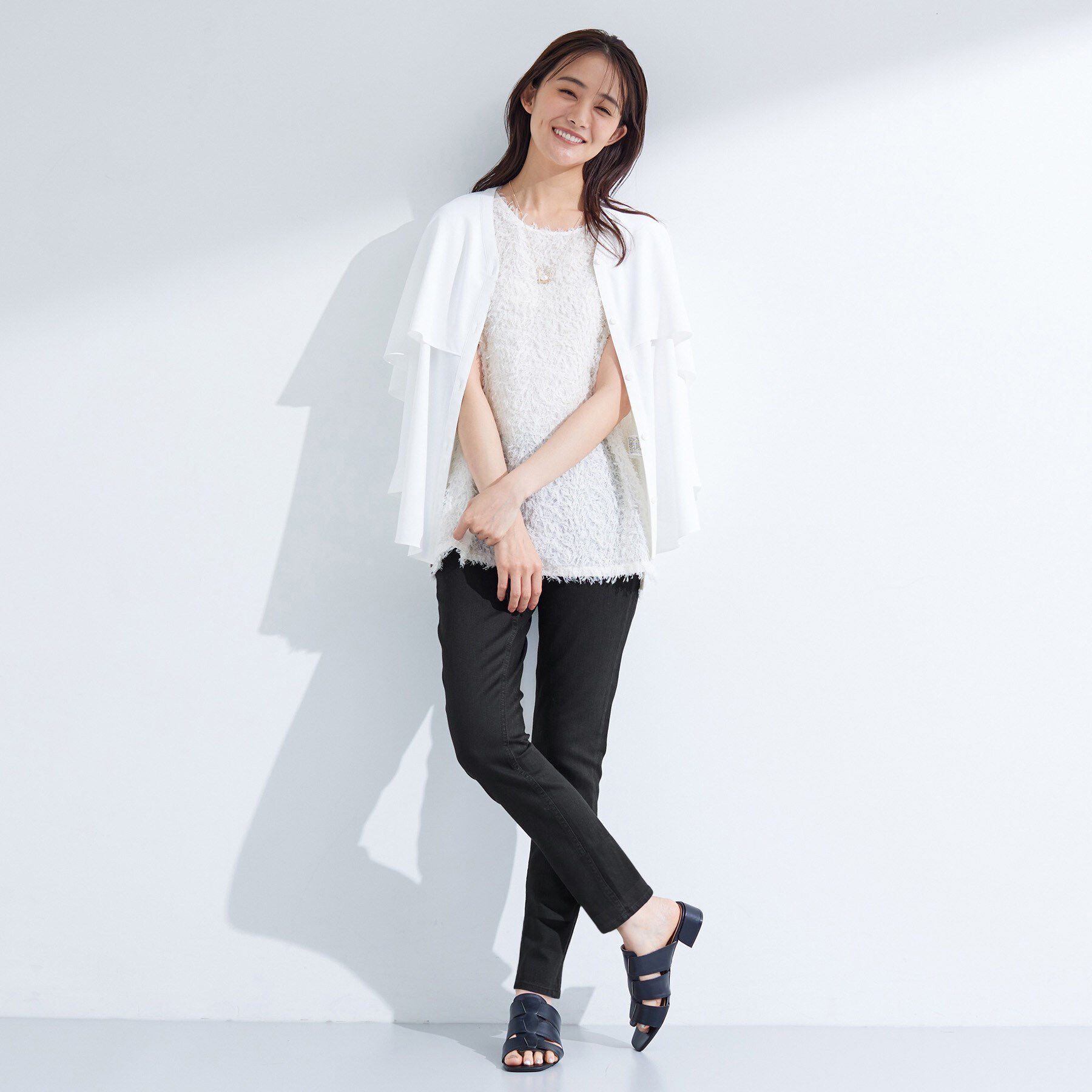 INDIVI「【通年活躍！褒められデニム】スキニー デニムパンツ」|デニム|