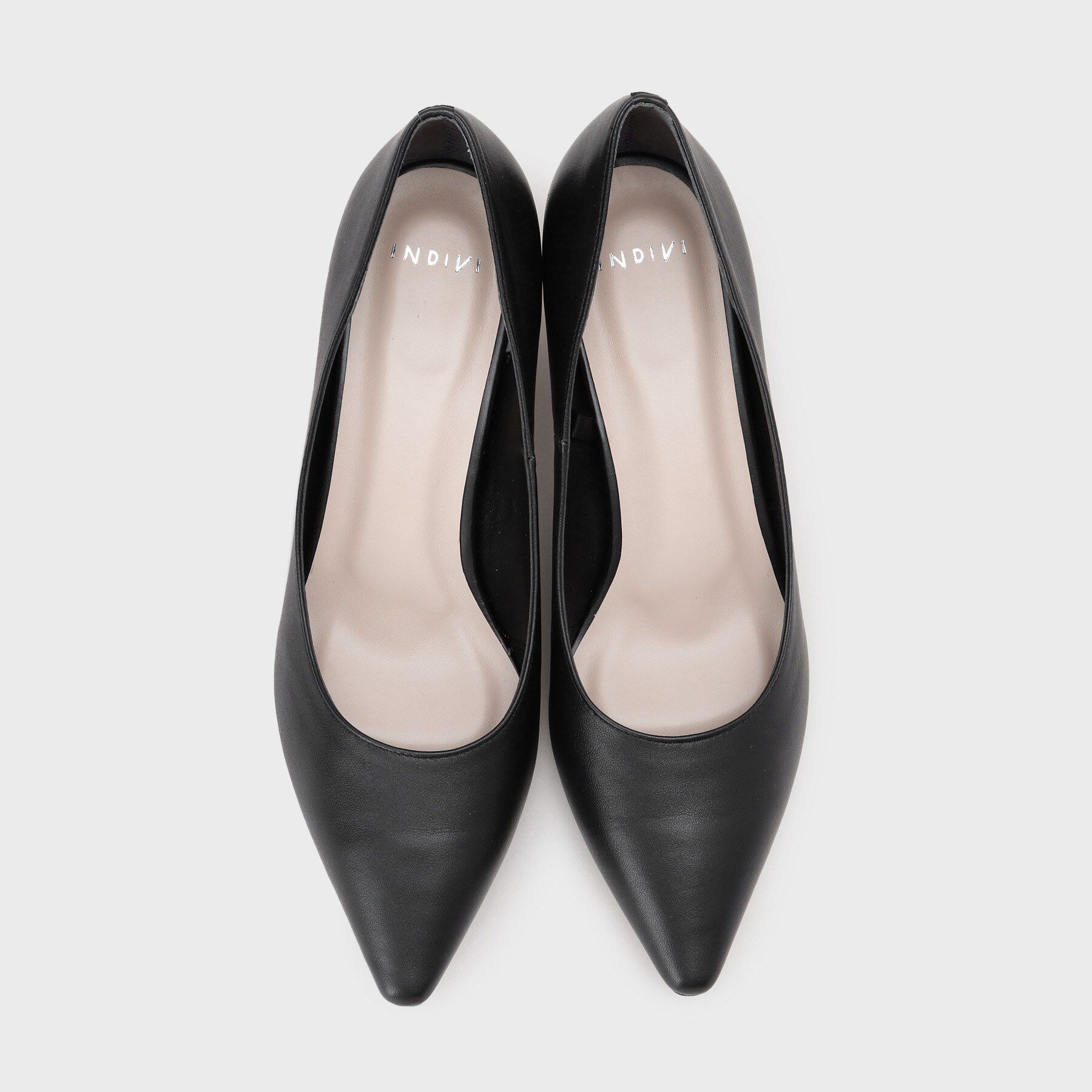 INDIVI「【ラム革／美脚／通勤】レザーパンプス」|パンプス|
