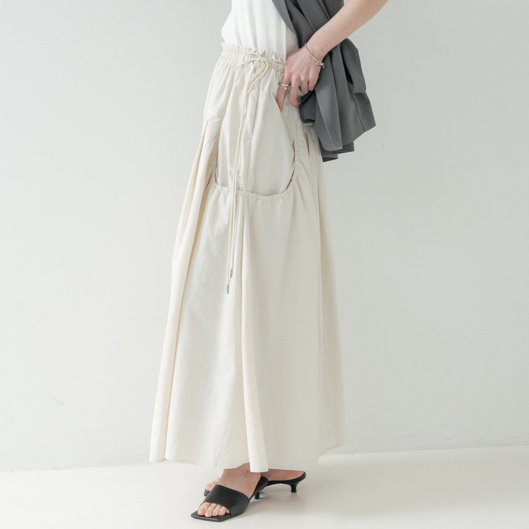 GALLEST「ギャザーポケットスカート」|スカート|