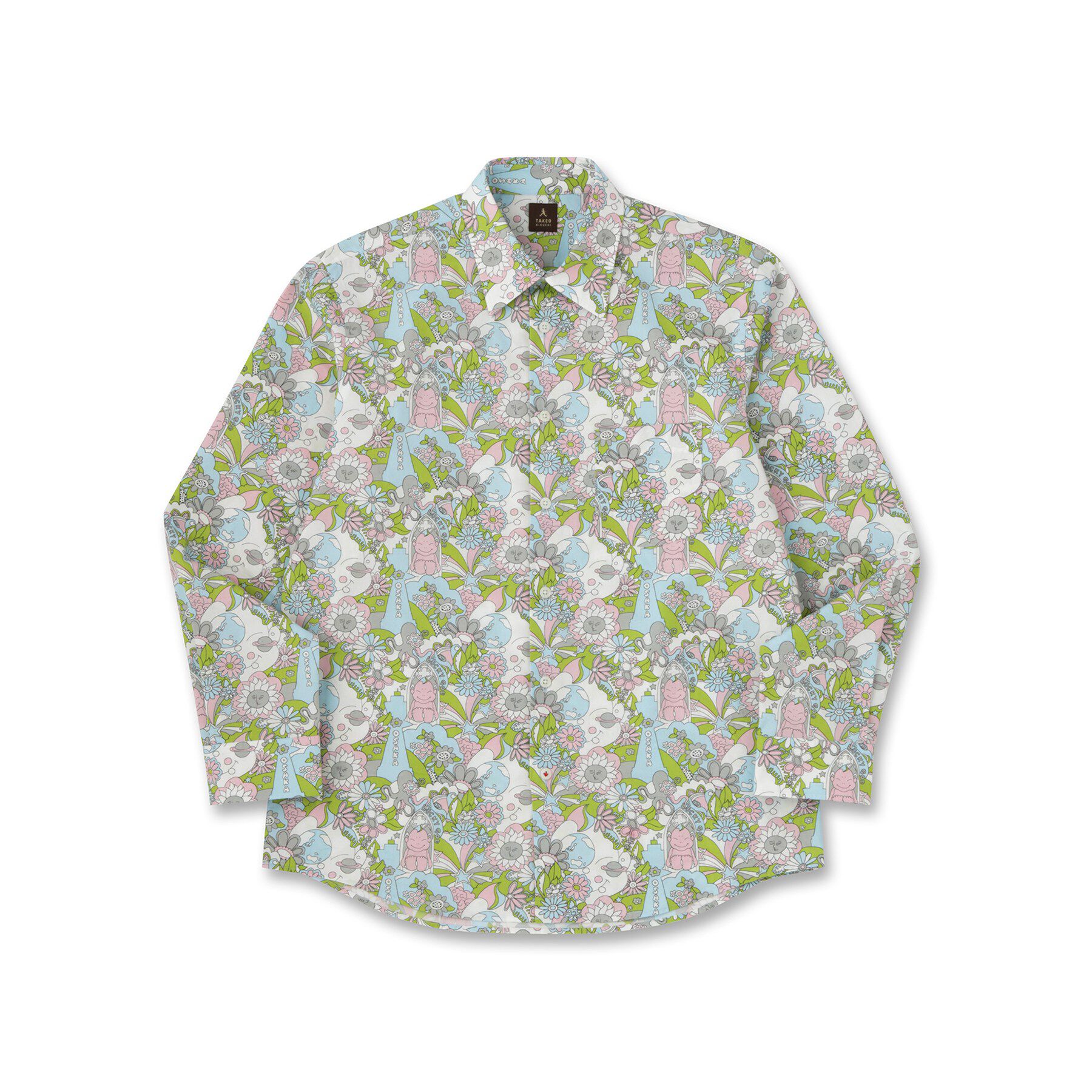 TAKEO KIKUCHI「【BOWLER HAT LABEL】ビリケンプリント 長袖シャツ」|シャツ・ブラウス|
