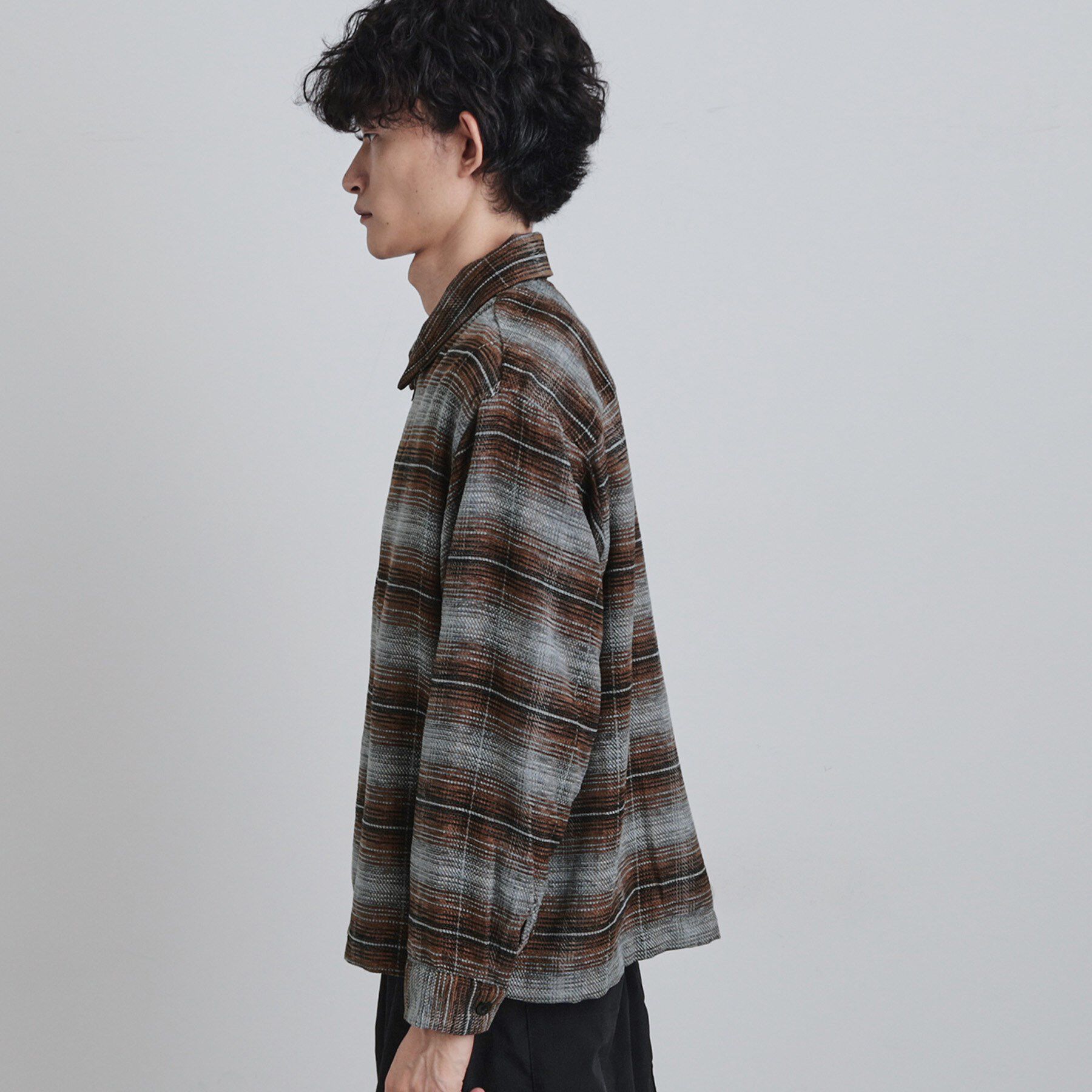 tk.TAKEO KIKUCHI「モールチェックZIPシャツ」|シャツ・ブラウス|