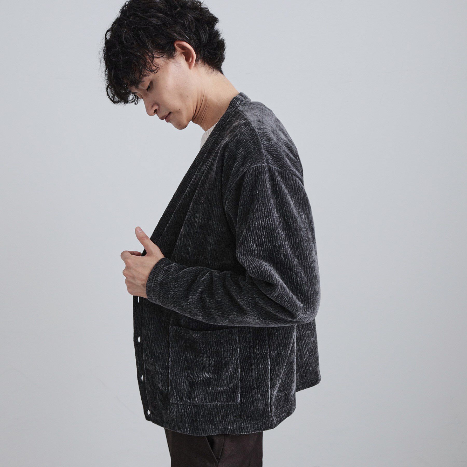 tk.TAKEO KIKUCHI「モールニットソーVカーディガン」|カーディガン|