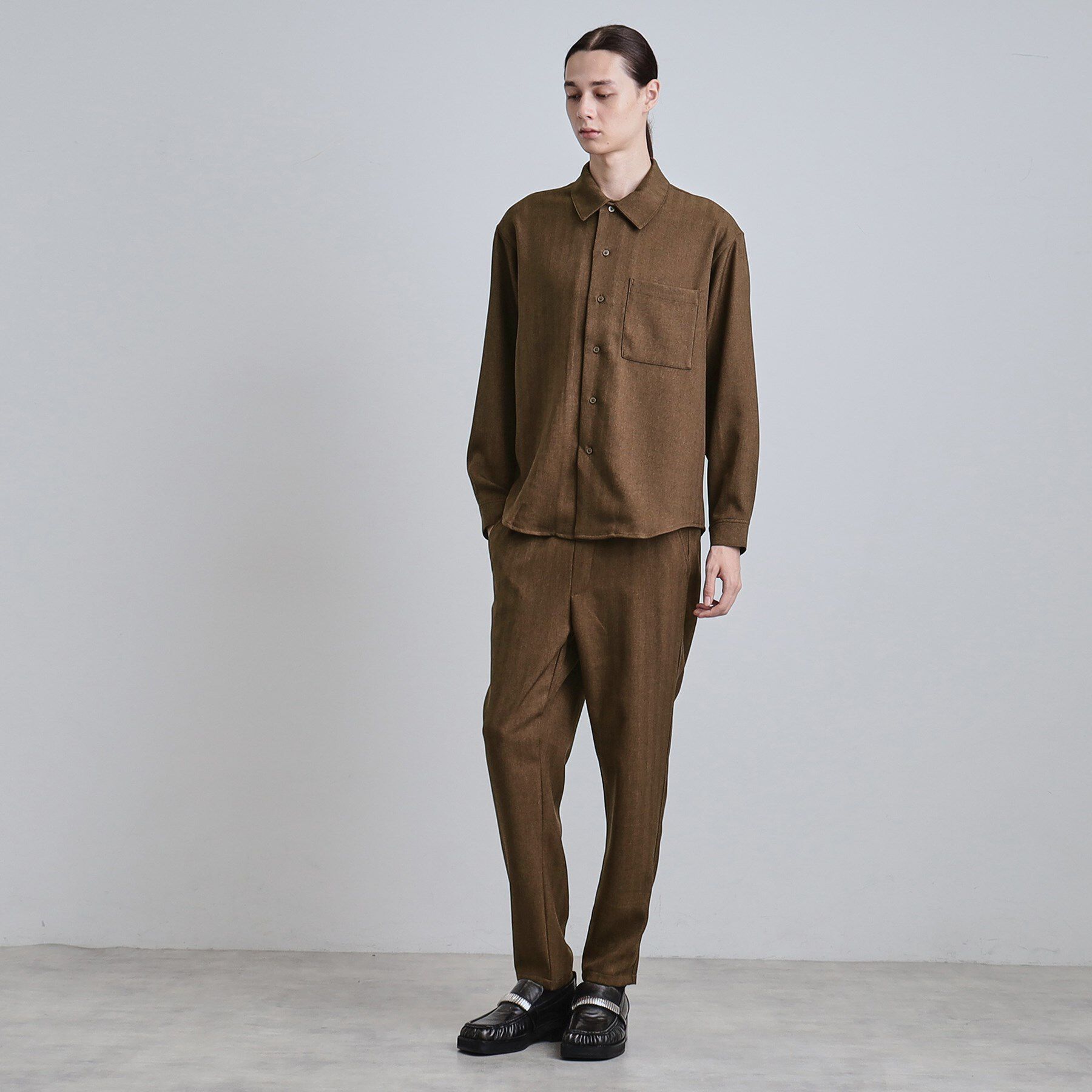 tk.TAKEO KIKUCHI「ウール調へリンボンシャツ」|シャツ・ブラウス|