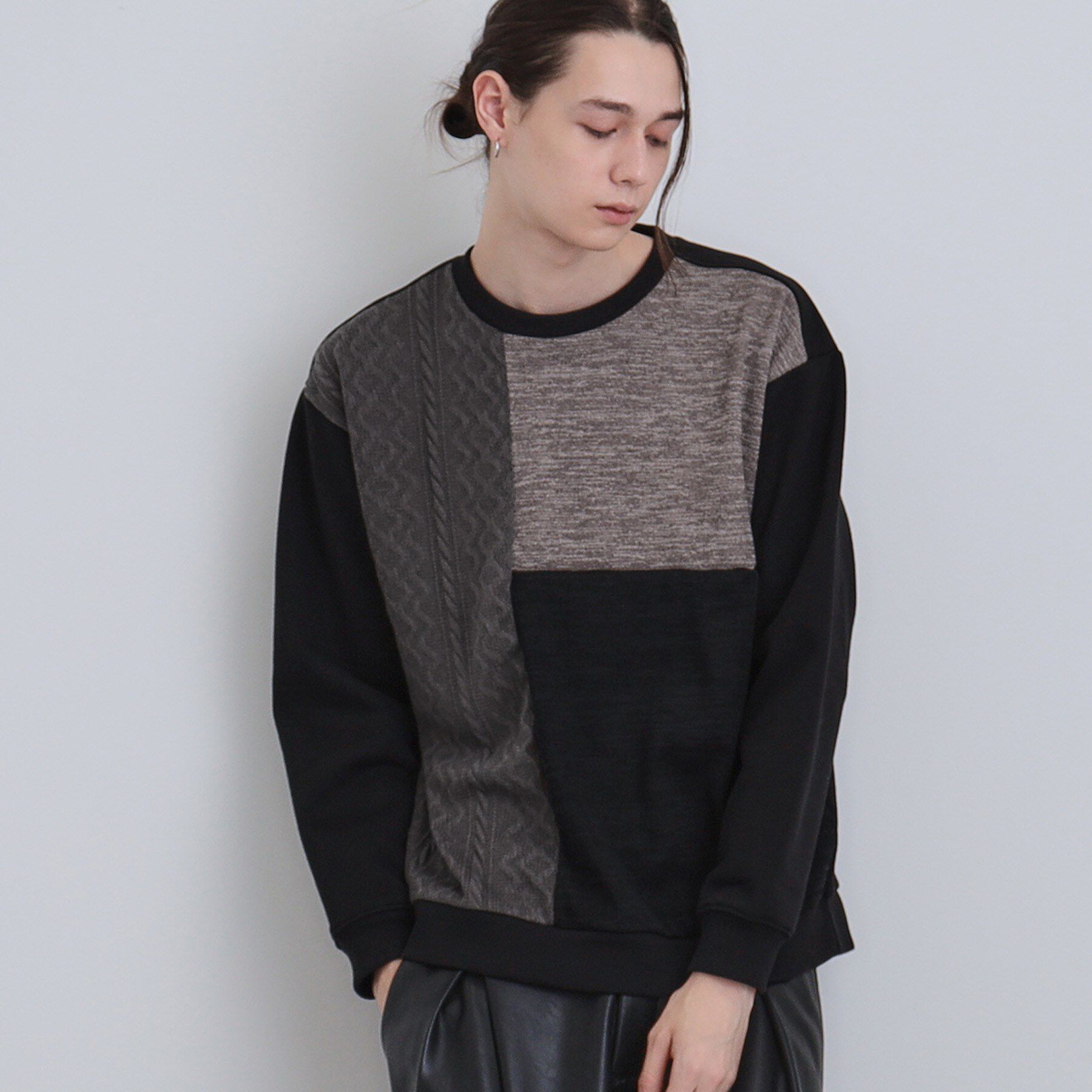 tk.TAKEO KIKUCHI「切り替えニットソー」|Tシャツ・カットソー|