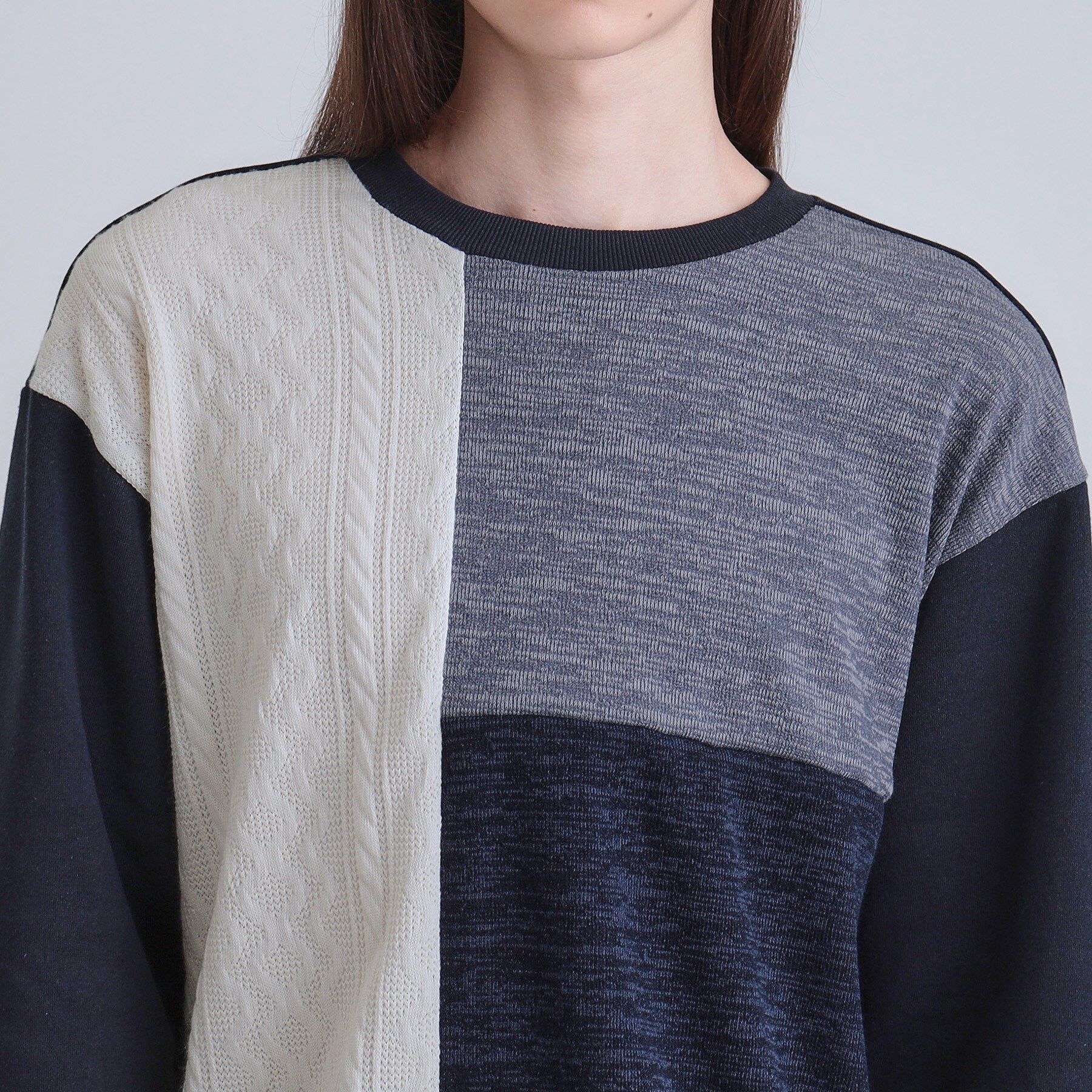 tk.TAKEO KIKUCHI「切り替えニットソー」|Tシャツ・カットソー|