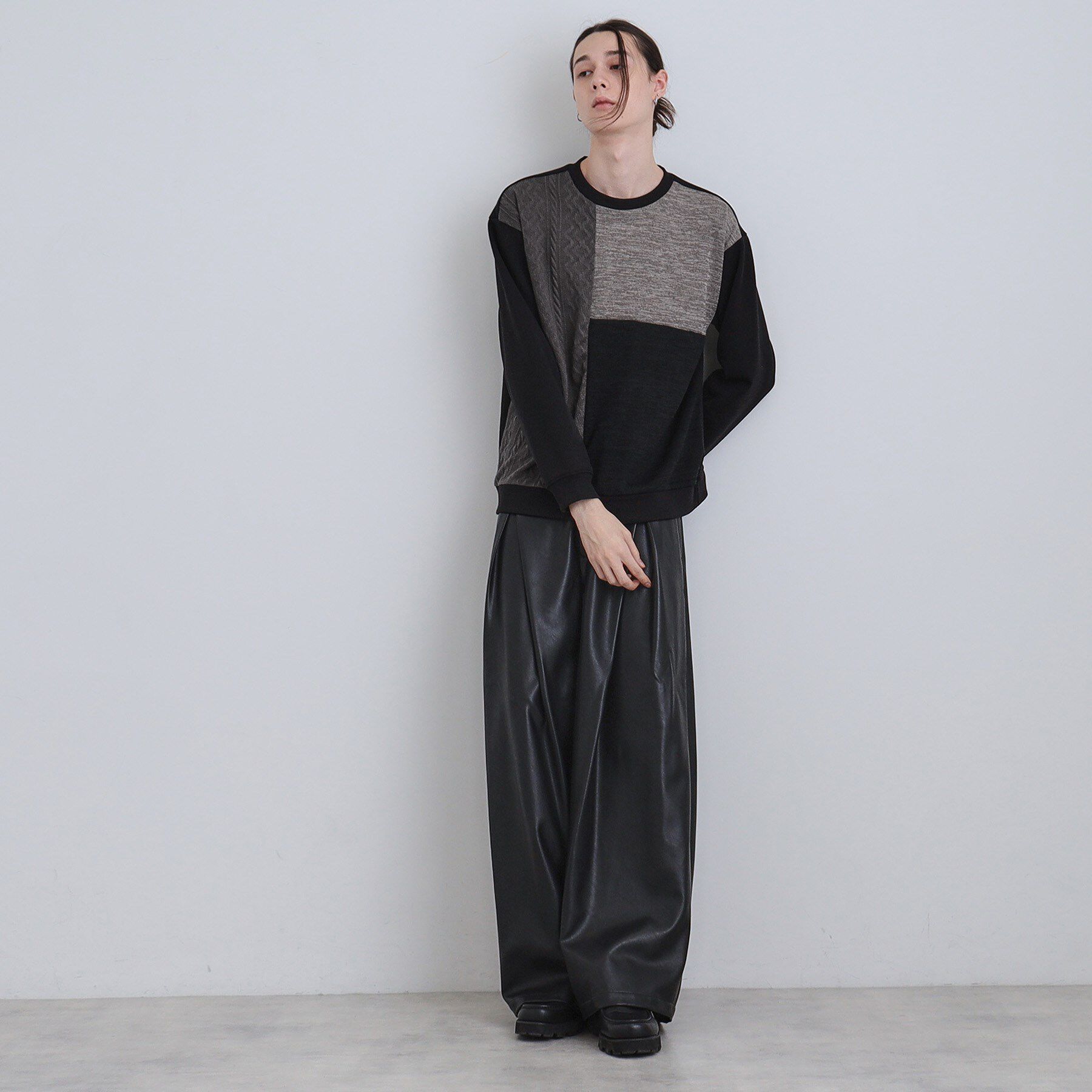 tk.TAKEO KIKUCHI「切り替えニットソー」|Tシャツ・カットソー|