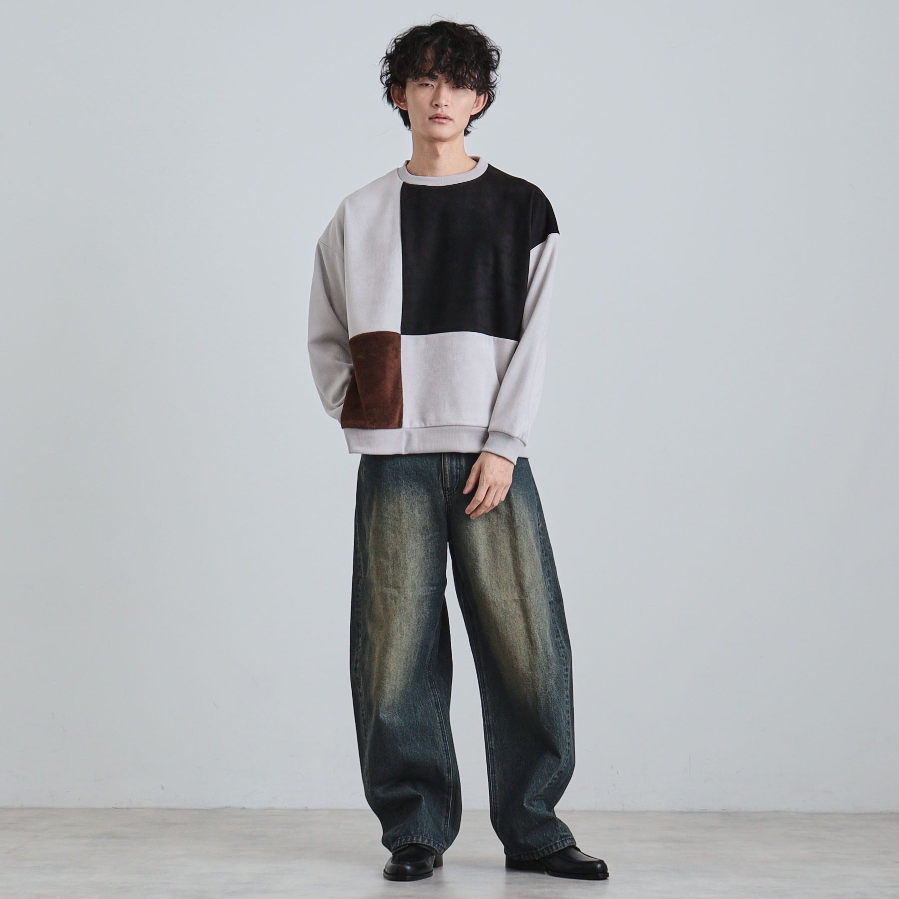 tk.TAKEO KIKUCHI「ダブルフェイス切り替えプルオーバー」|パーカー|