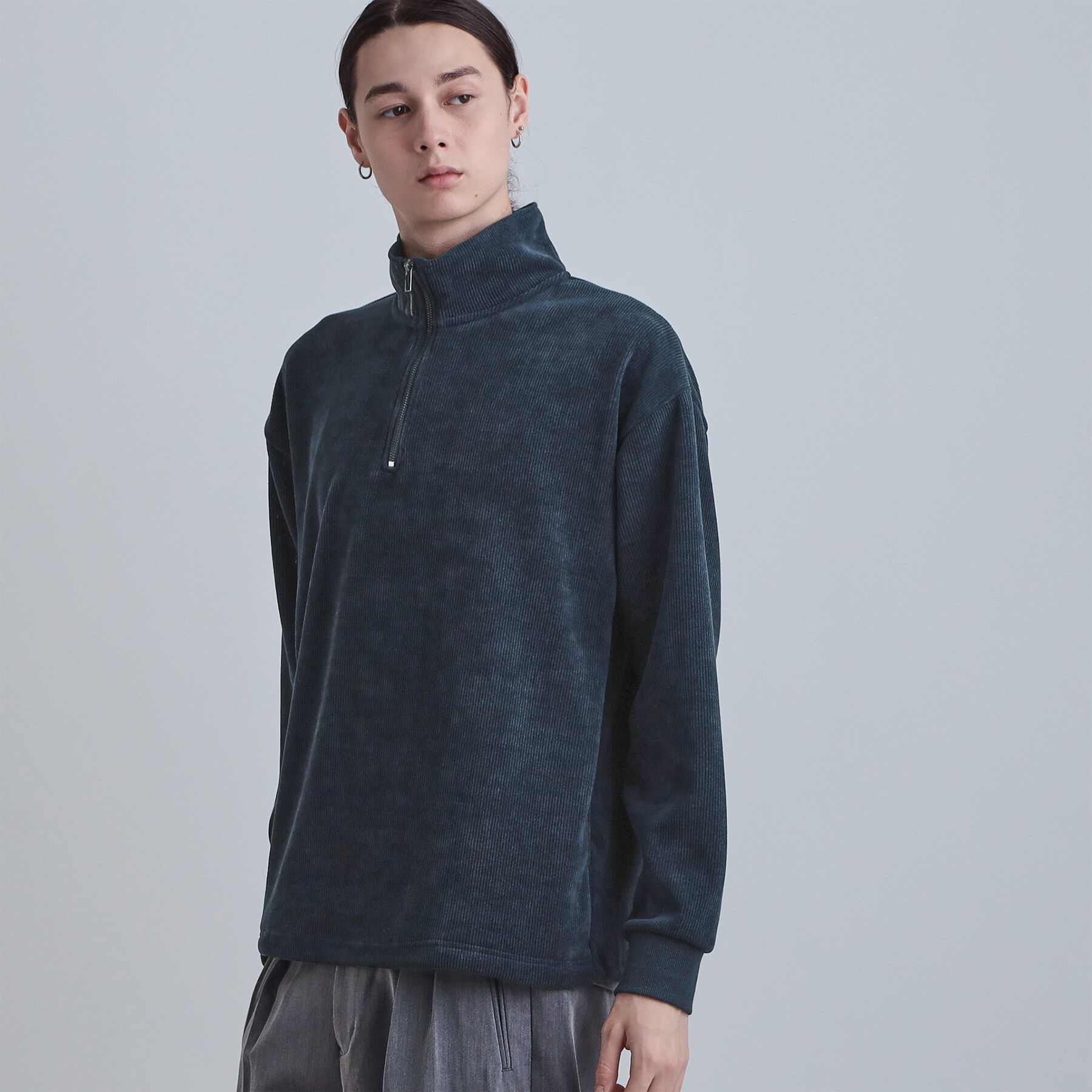 tk.TAKEO KIKUCHI「コーデュロイハーフジップ」|Tシャツ・カットソー|