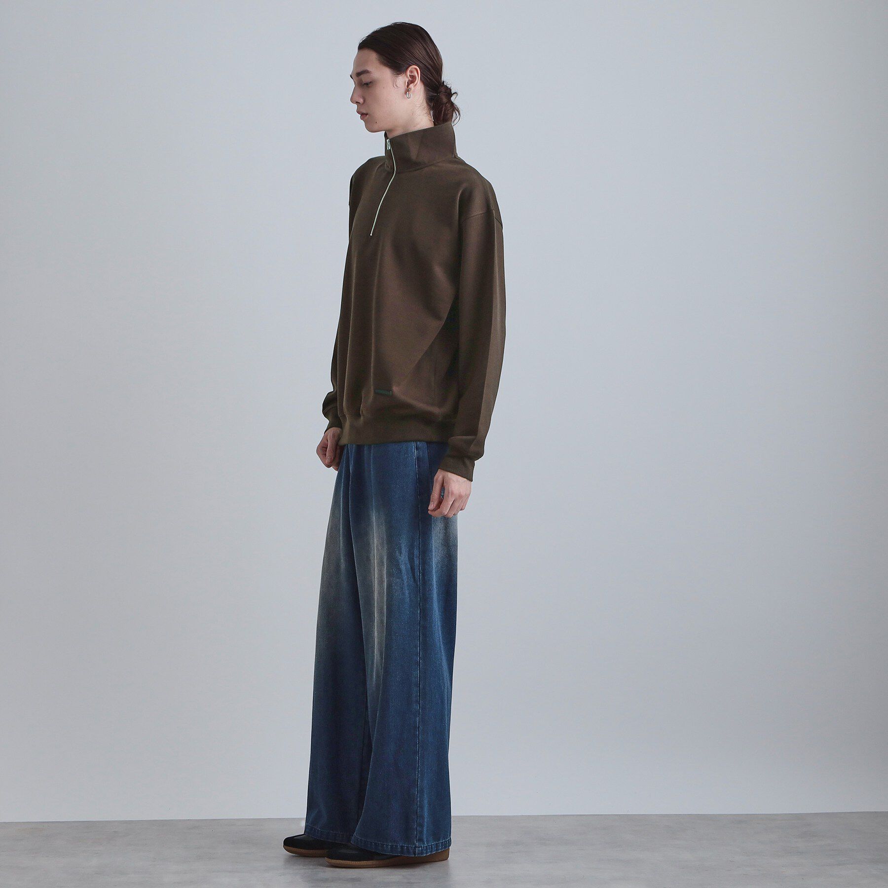 tk.TAKEO KIKUCHI「ハーフジップスウェット」|パーカー|