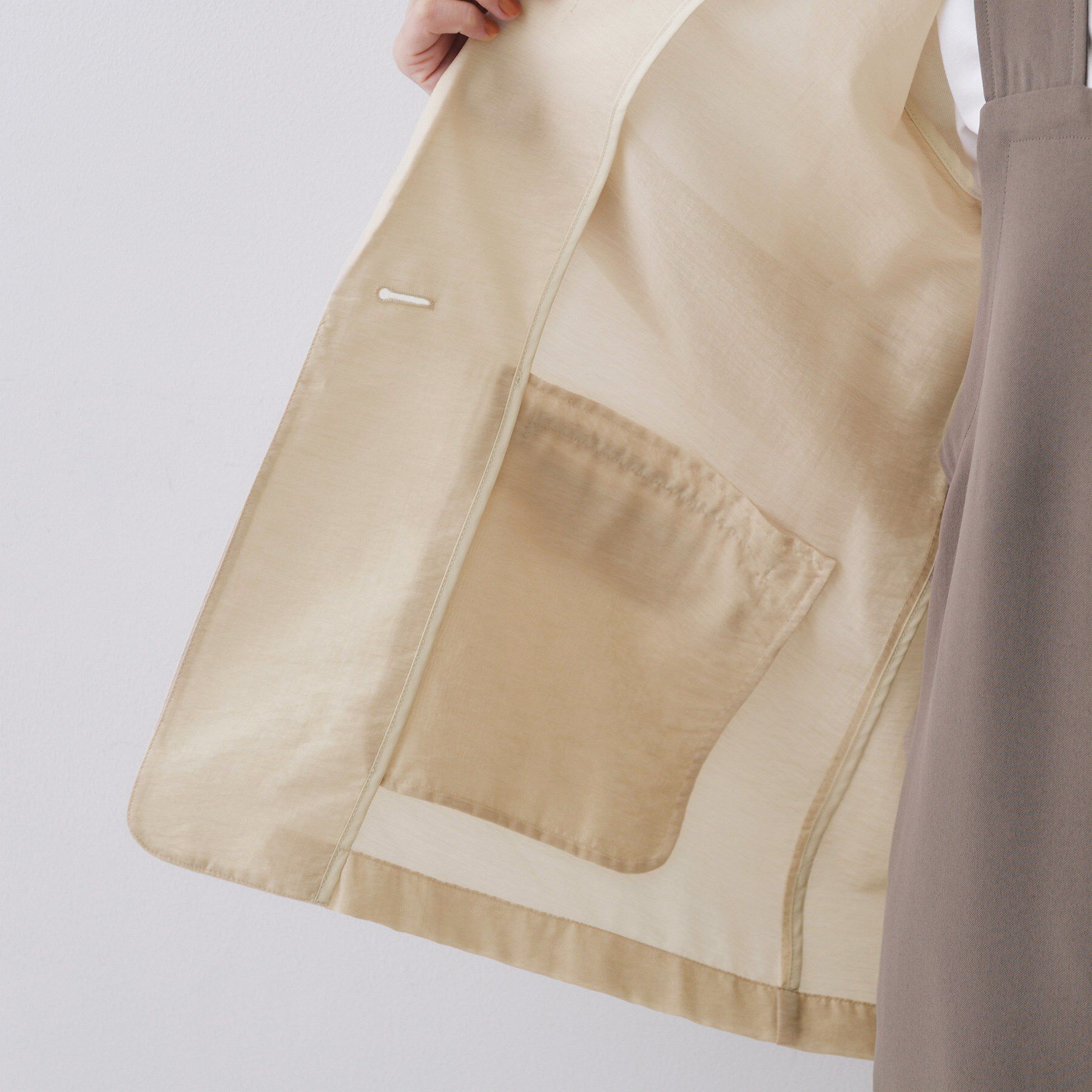 OPAQUE.CLIP「シアーハーフスリーブテーラードジャケット【洗える】」|テーラードジャケット|