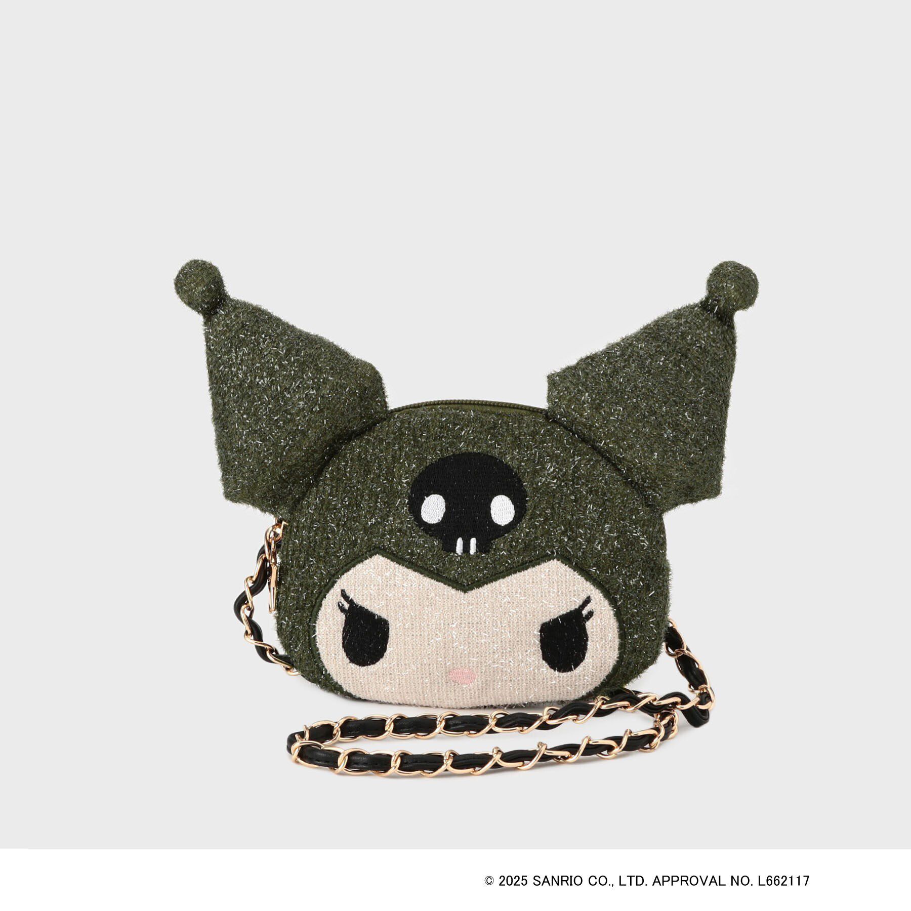 OPAQUE.CLIP「◆【クロミ】フェイス型2WAYキラキラミニショルダー」|ショルダー・メッセンジャー|カーキ(027)