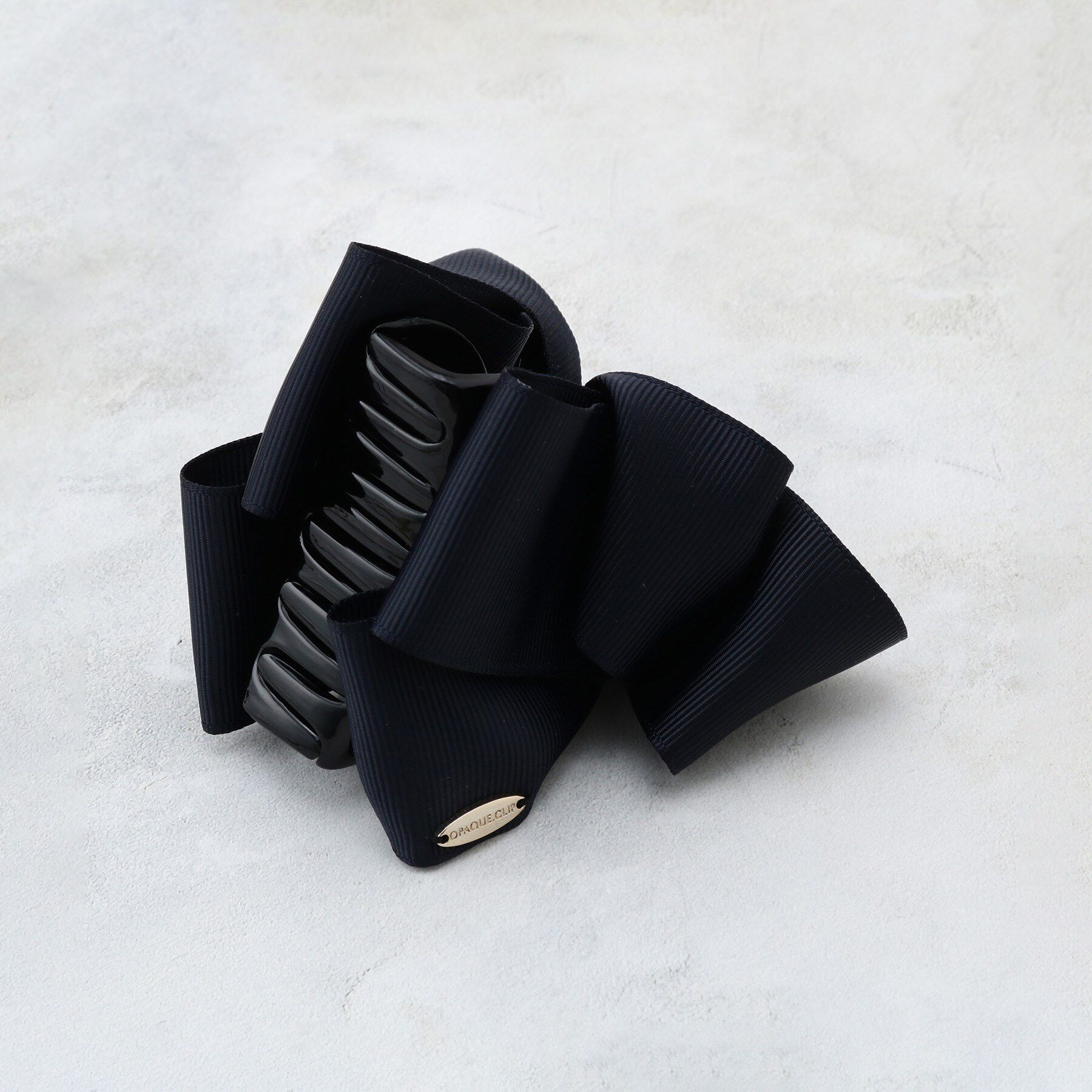 OPAQUE.CLIP「リボンモチーフ　グログランヘアクリップ」|その他|ネイビー(094)