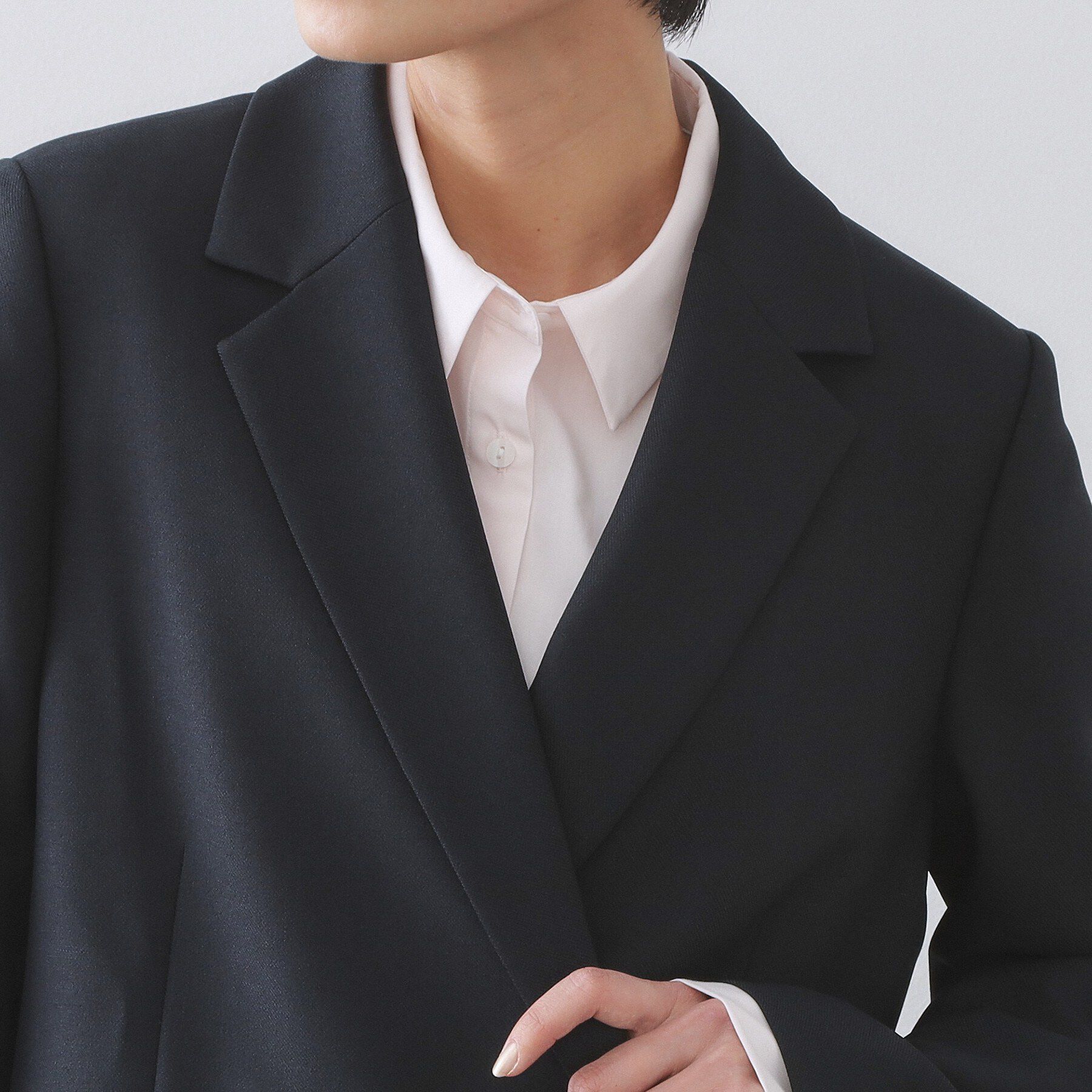 OPAQUE.CLIP「金ボタンダブルブレストテーラードジャケット/セットアップ対応【洗える】《S～LL》」|テーラードジャケット|