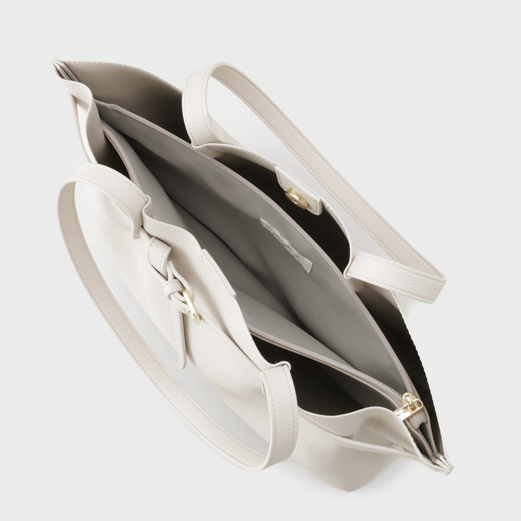 OPAQUE.CLIP「ベルトデザイン軽量シュリンク合皮A4トート」|トートバッグ|