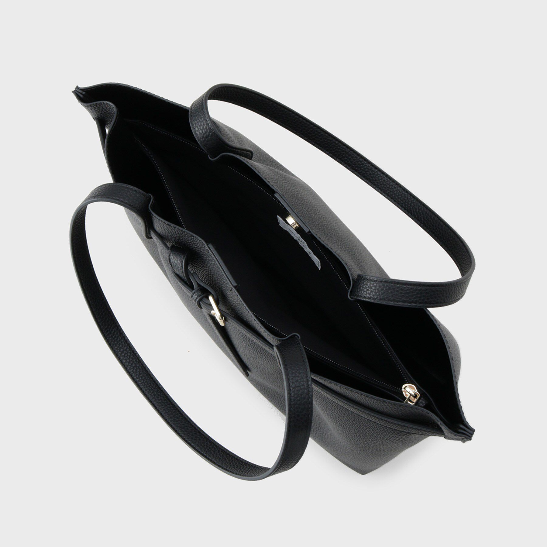 OPAQUE.CLIP「ベルトデザイン軽量シュリンク合皮A4トート」|トートバッグ|