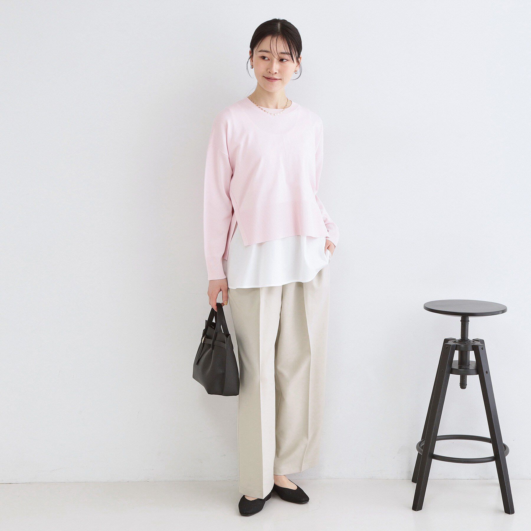 OPAQUE.CLIP「美脚ストレッチイージーワイドパンツ【洗濯機OK】」|その他|