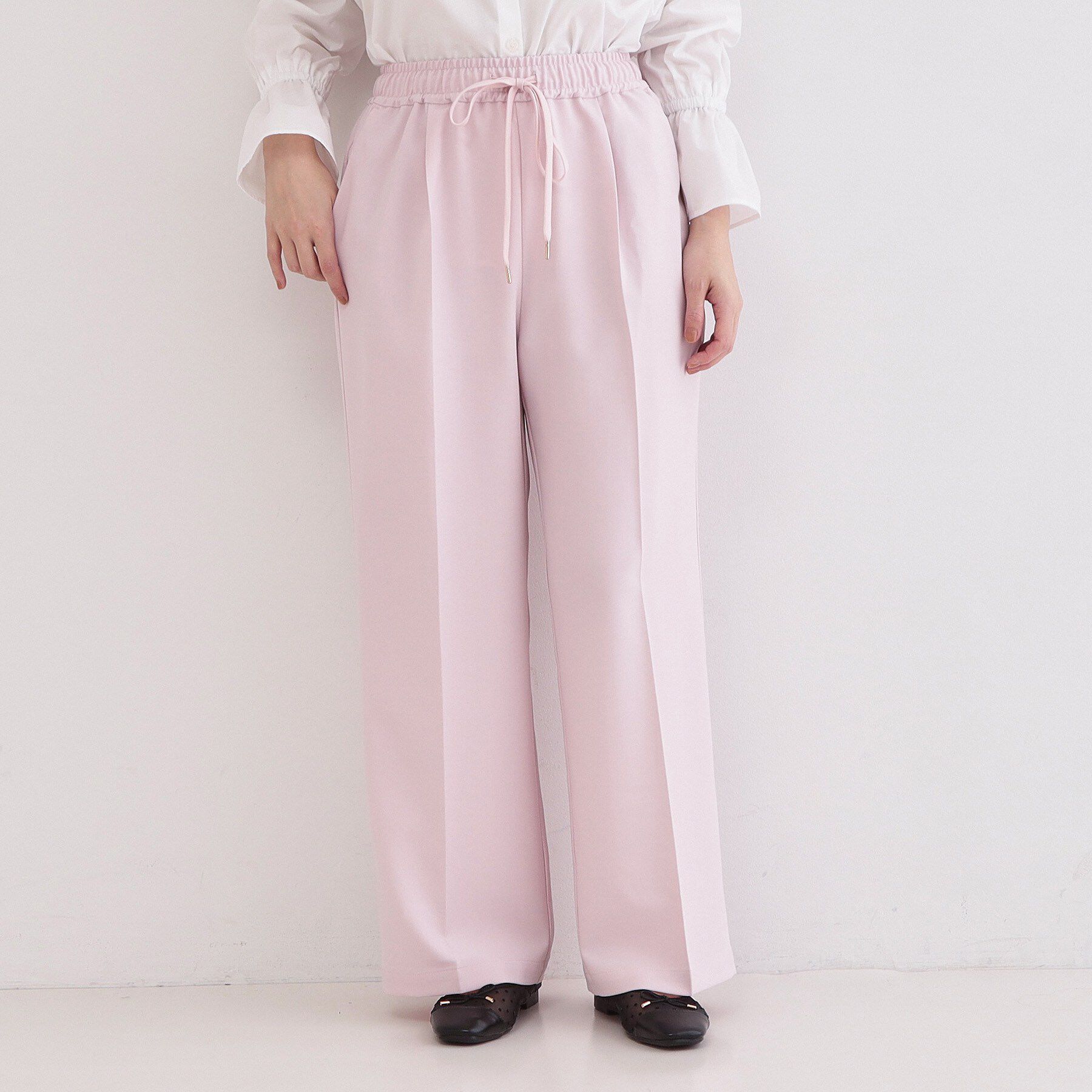 OPAQUE.CLIP「美脚ストレッチイージーワイドパンツ【洗濯機OK】」|その他|