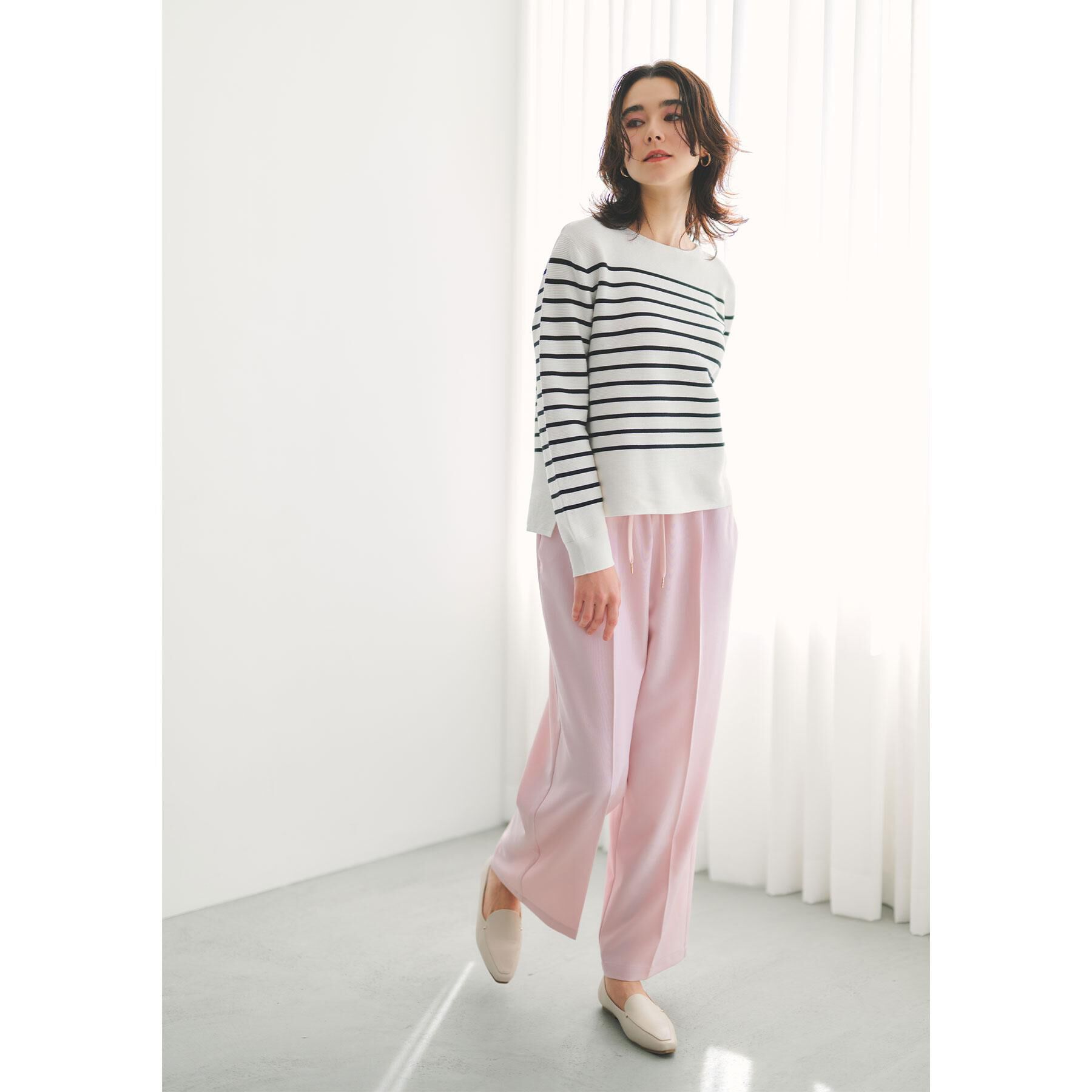 OPAQUE.CLIP「美脚ストレッチイージーワイドパンツ【洗濯機OK】」|その他|