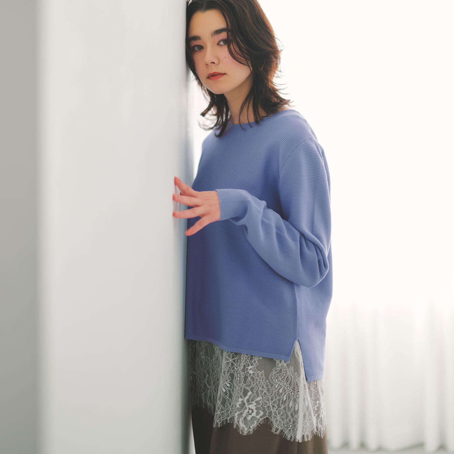 OPAQUE.CLIP「裾レースタンクトップ【洗濯機OK】」|キャミソール|