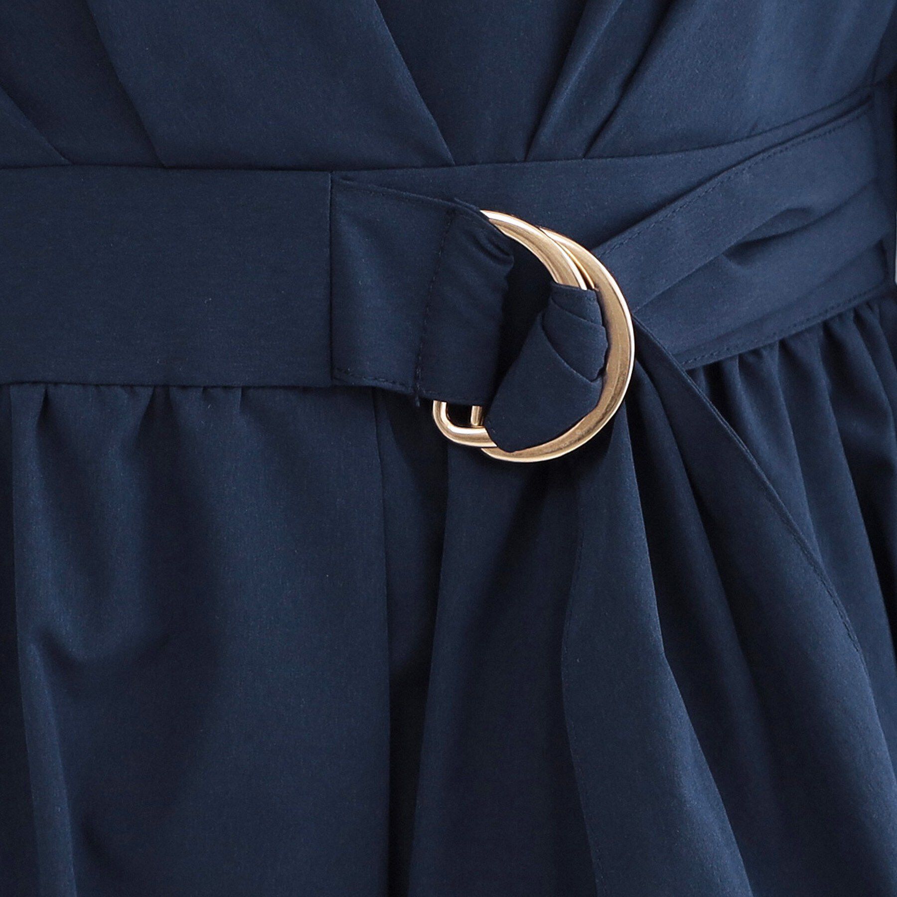 OPAQUE.CLIP「カシュクール風デザインワンピース【洗濯機OK】」|ワンピース|