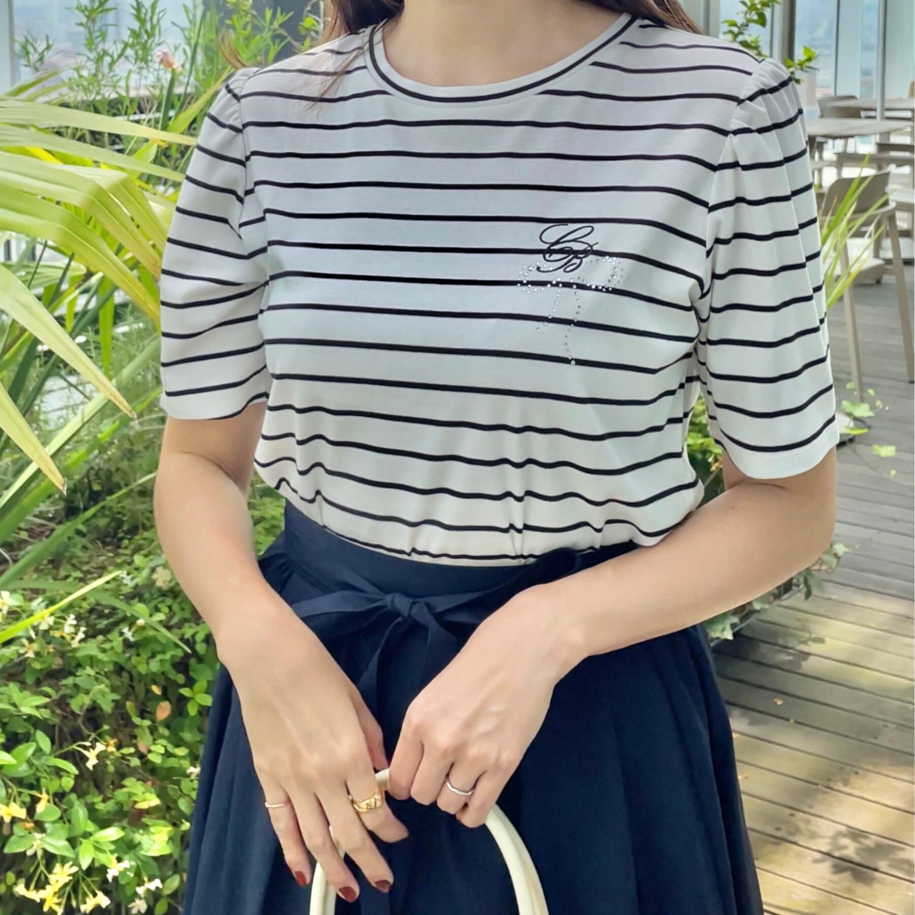 Couture broach「【接触冷感・UV・マシンウォッシャブル】60CBロゴT」|Tシャツ・カットソー|