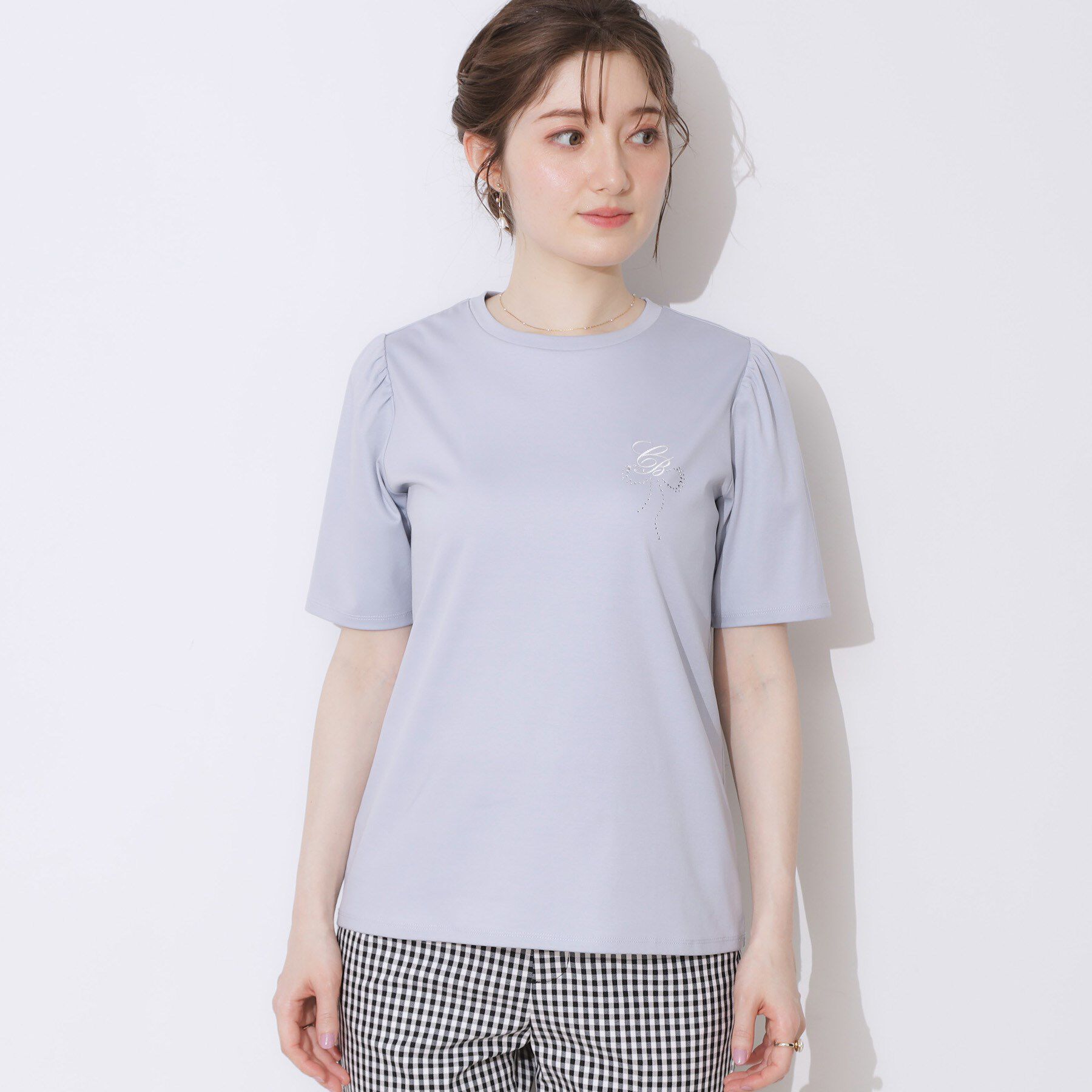 Couture broach「【接触冷感・UV・マシンウォッシャブル】60CBロゴT」|Tシャツ・カットソー|