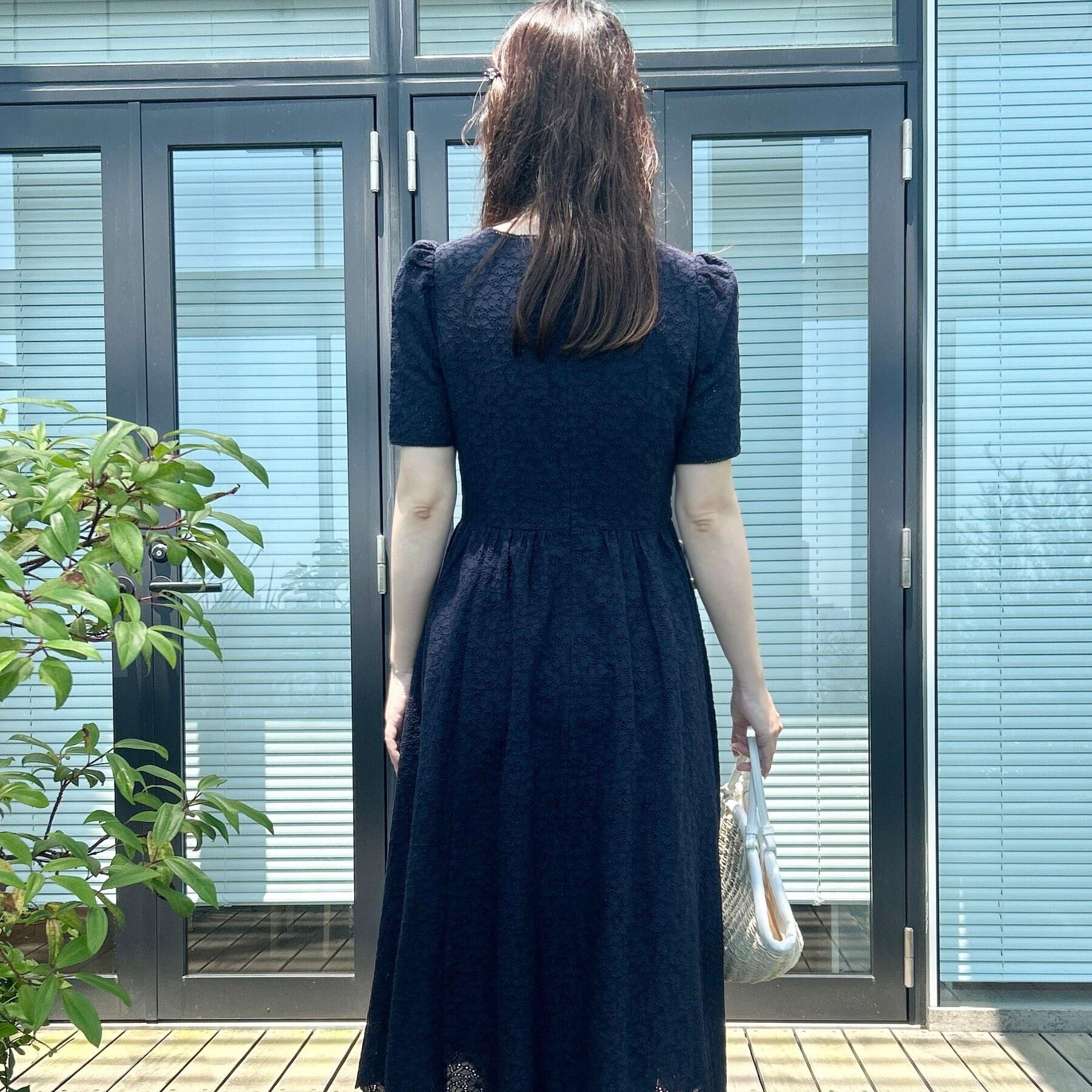 Couture broach「【一枚で着映える・華やか・花柄刺繍】カットワークレースワンピ」|ワンピース|