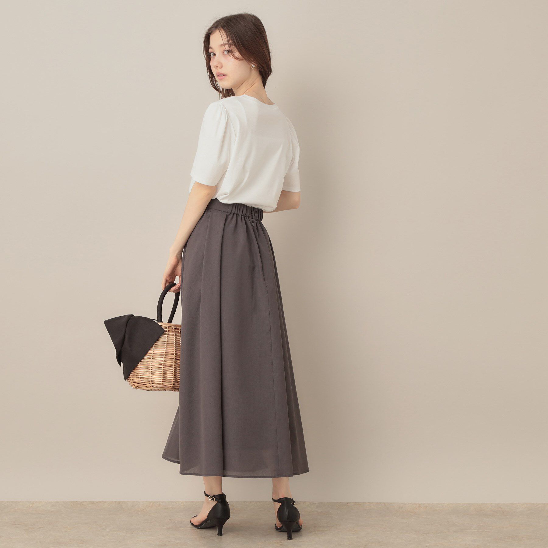 Couture broach「【接触冷感・UV機能あり・マシンウォッシャブル】60シルケット パフュームエンブロTシャツ」|Tシャツ・カットソー|