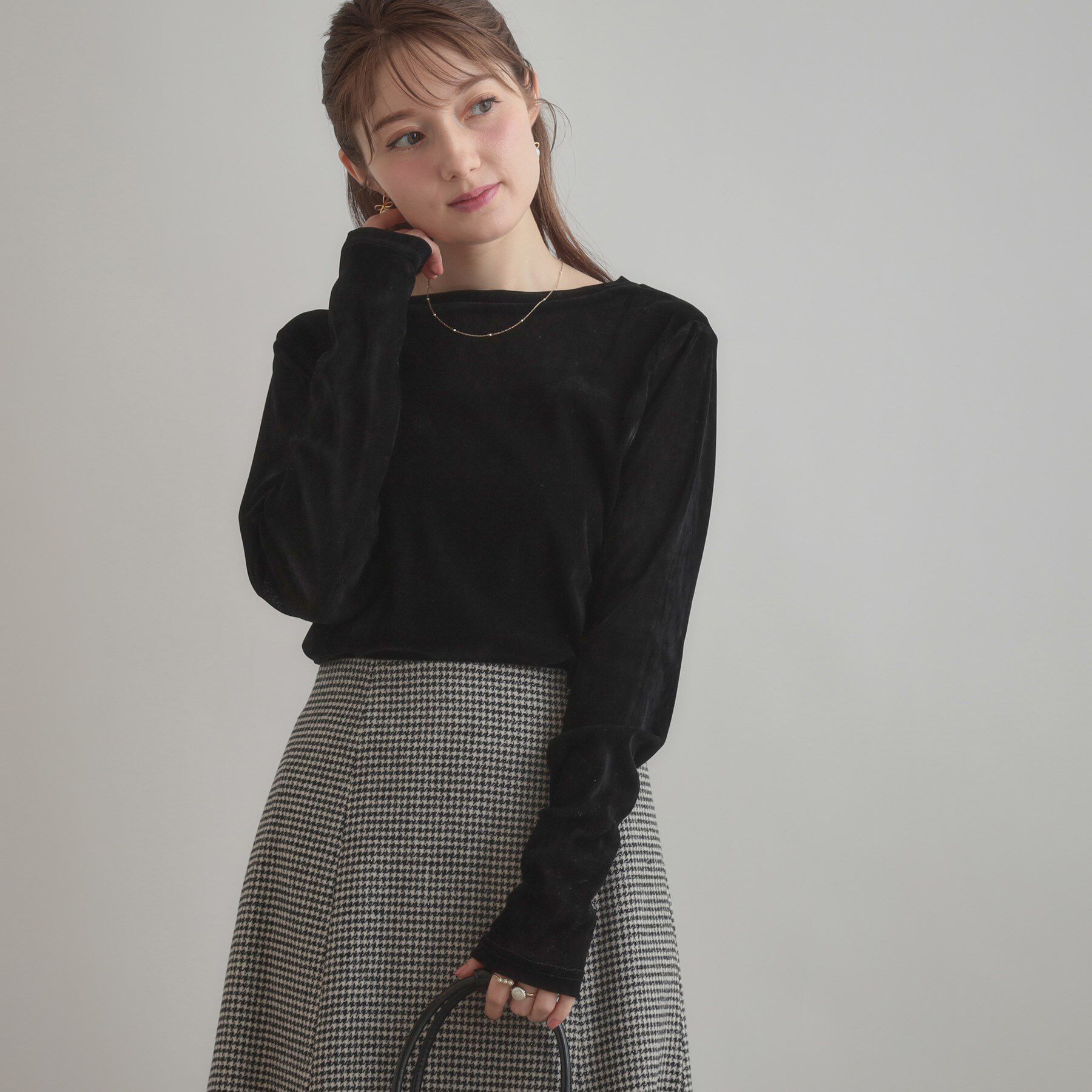 Couture broach「シアーベロアTシャツ」|Tシャツ・カットソー|